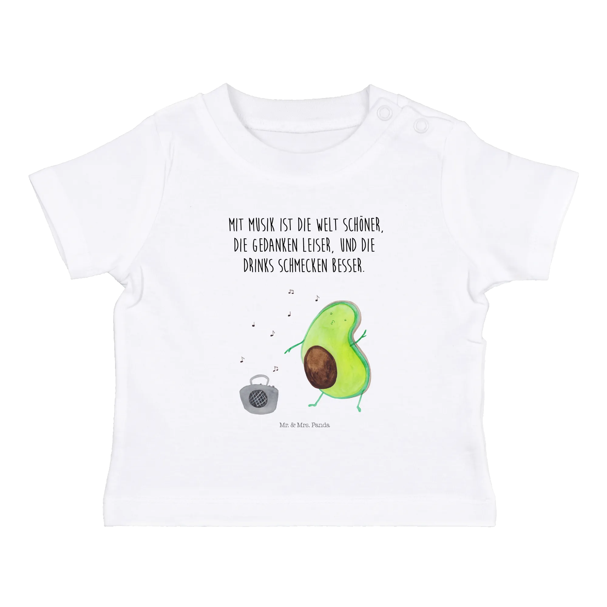 Organic Baby Shirt Avocado Tanzen