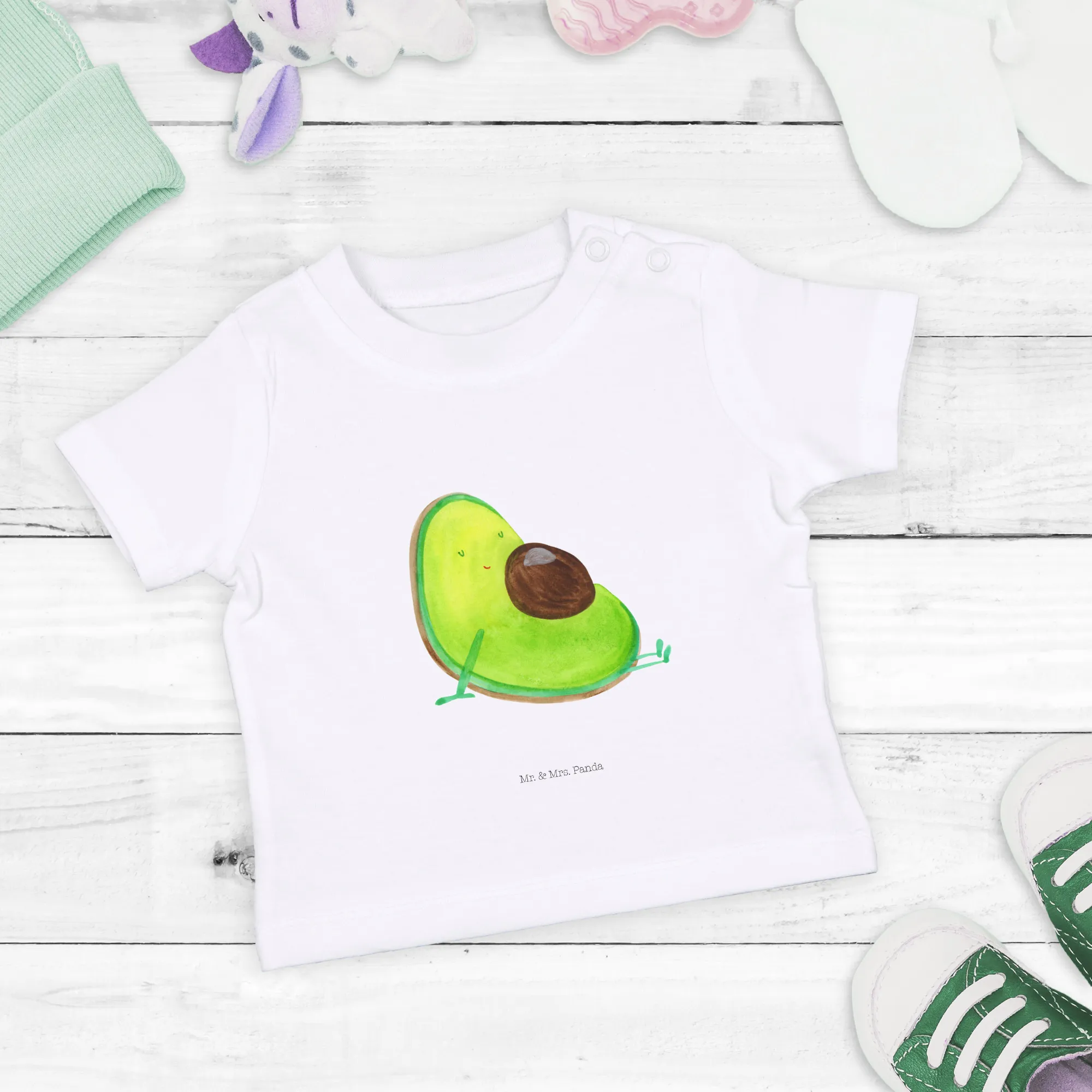 Organic Baby Shirt Avocado Schwangerschaft