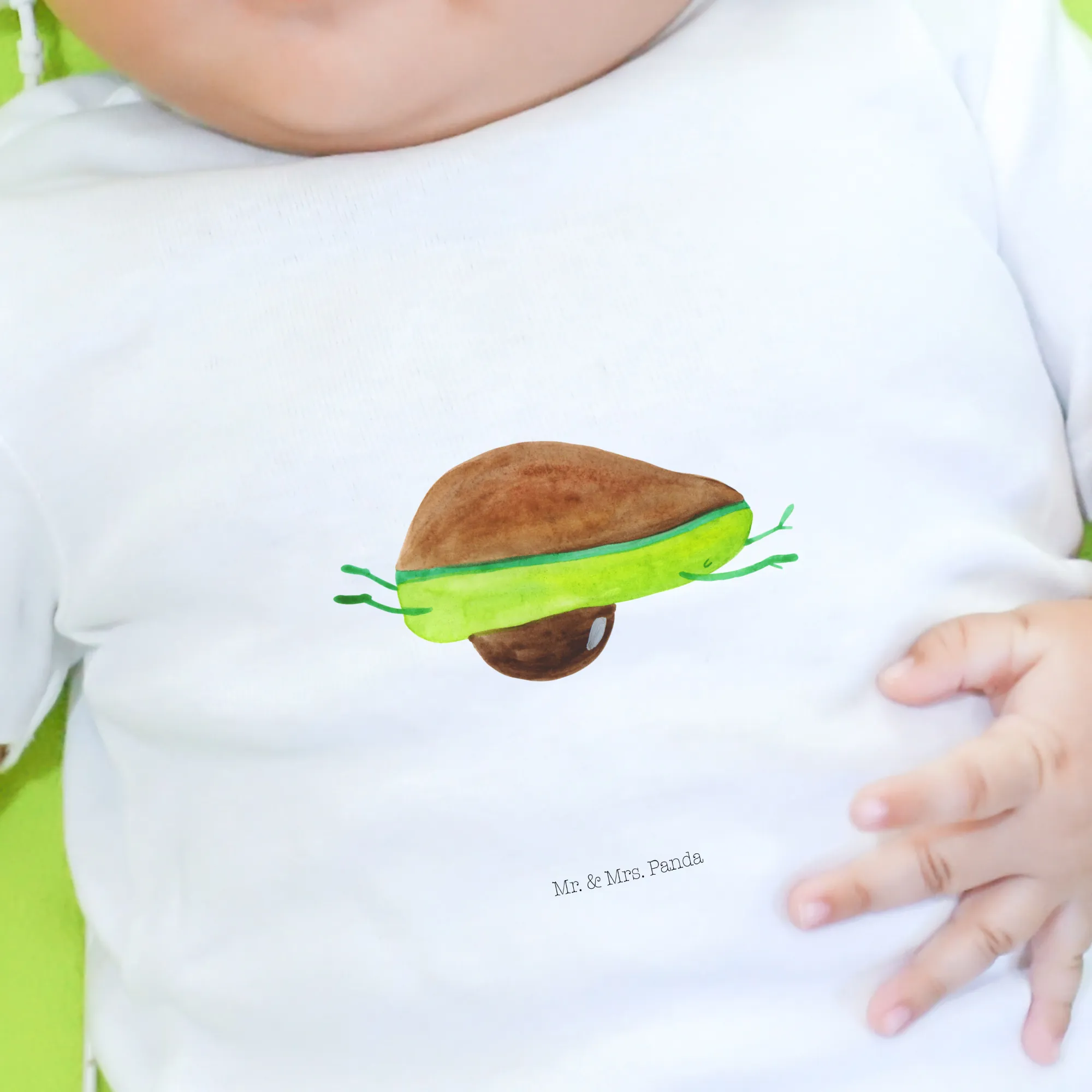 Organic Baby Shirt Avocado Yoga