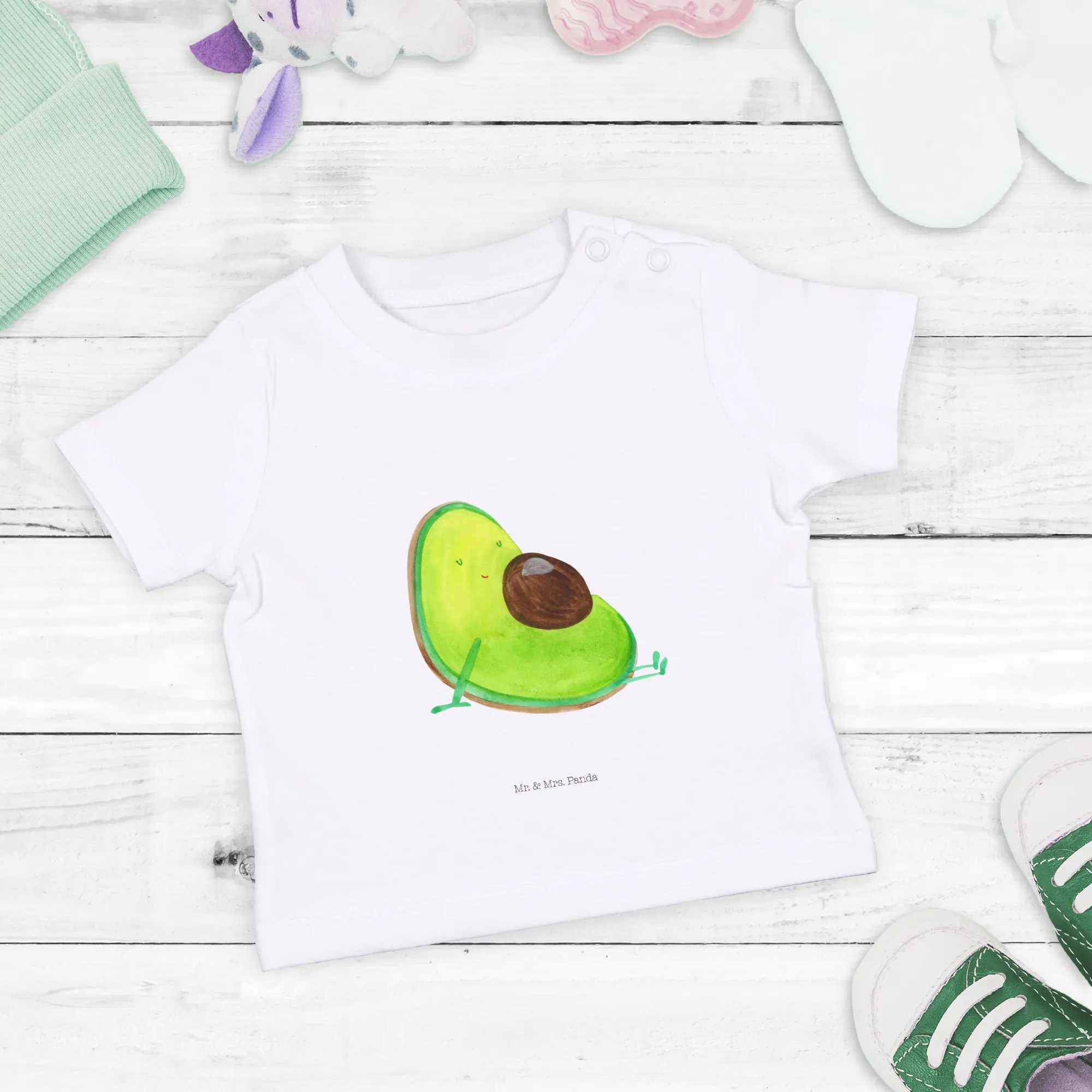 Organic Baby Shirt Avocado Schwangerschaft