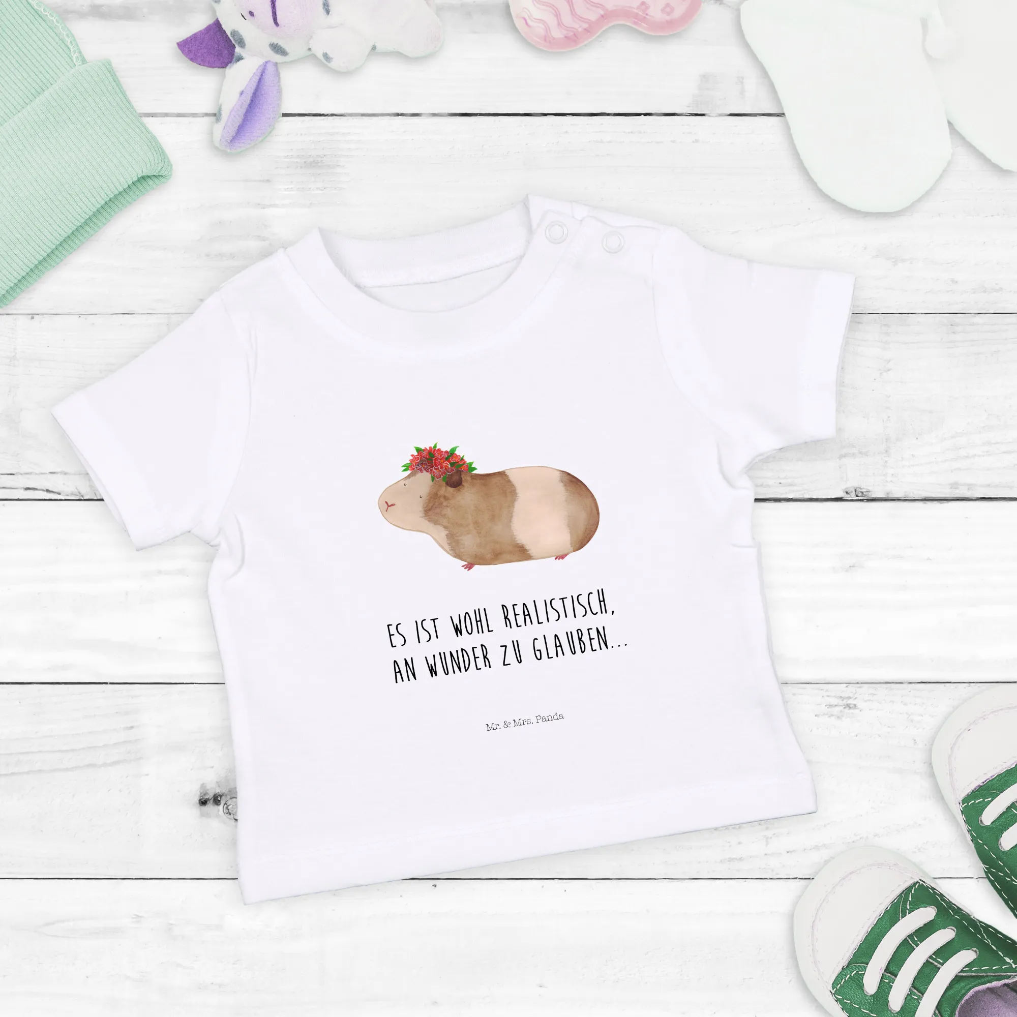 Organic Baby Shirt Meerschweinchen Weisheit