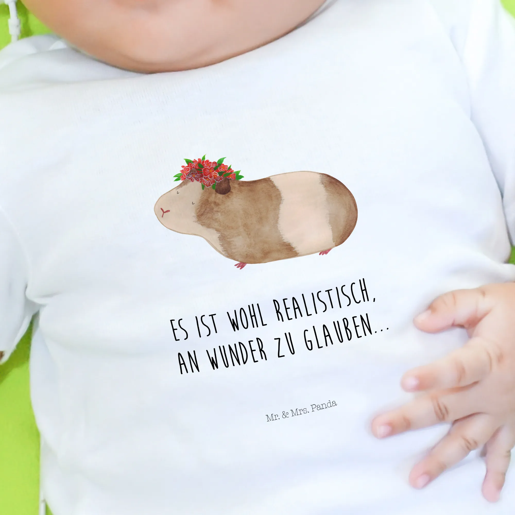 Organic Baby Shirt Meerschweinchen Weisheit