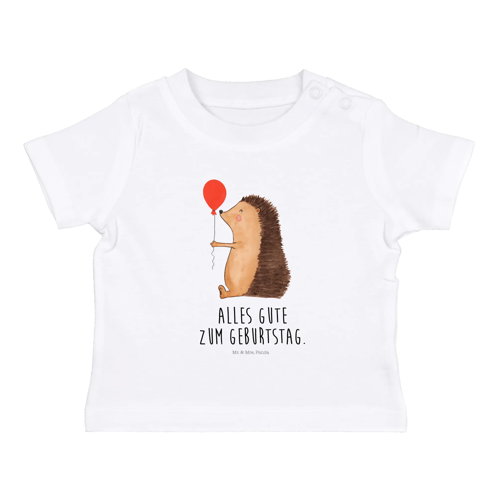 Organic Baby Shirt Igel Luftballon