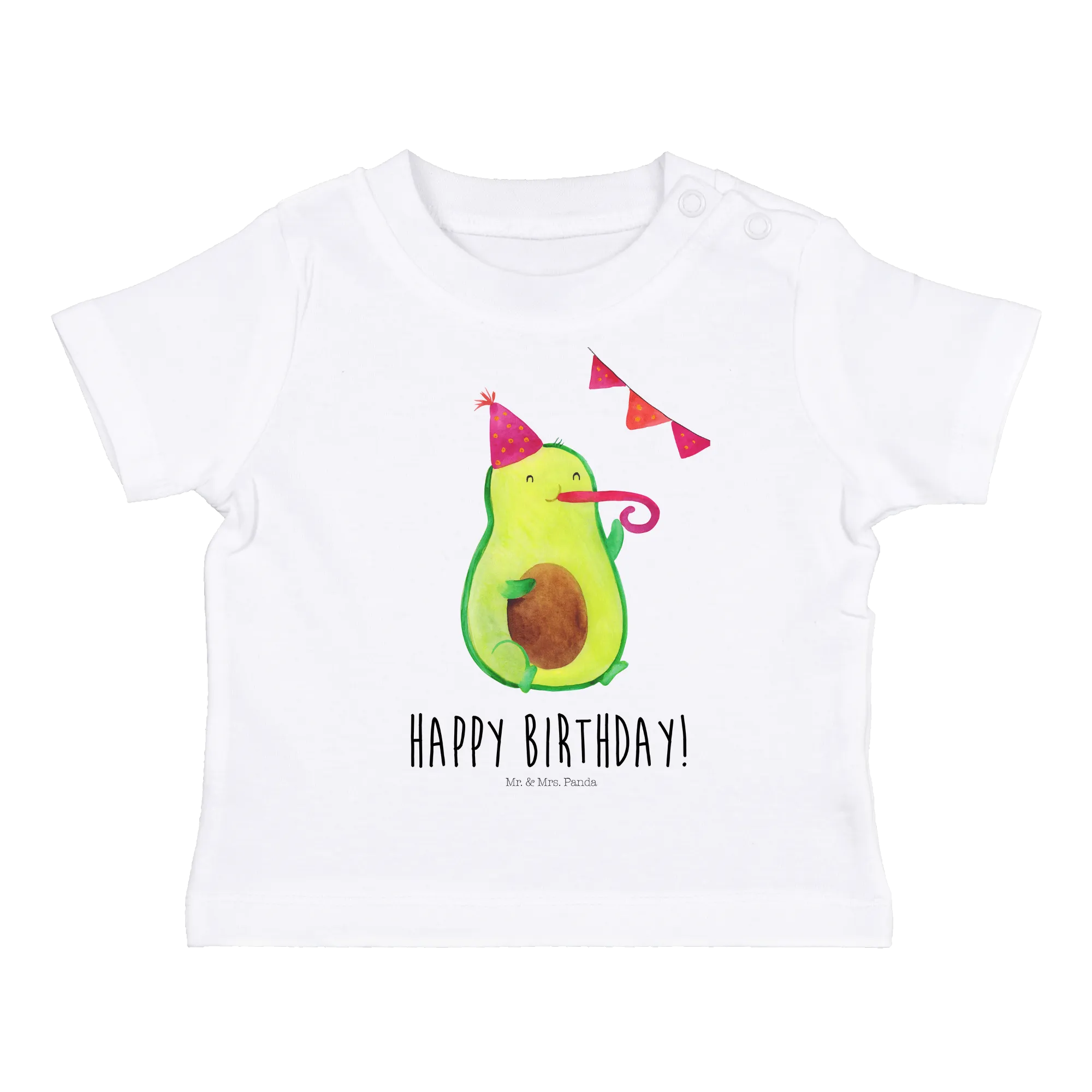 Organic Baby Shirt Avocado Geburtstag