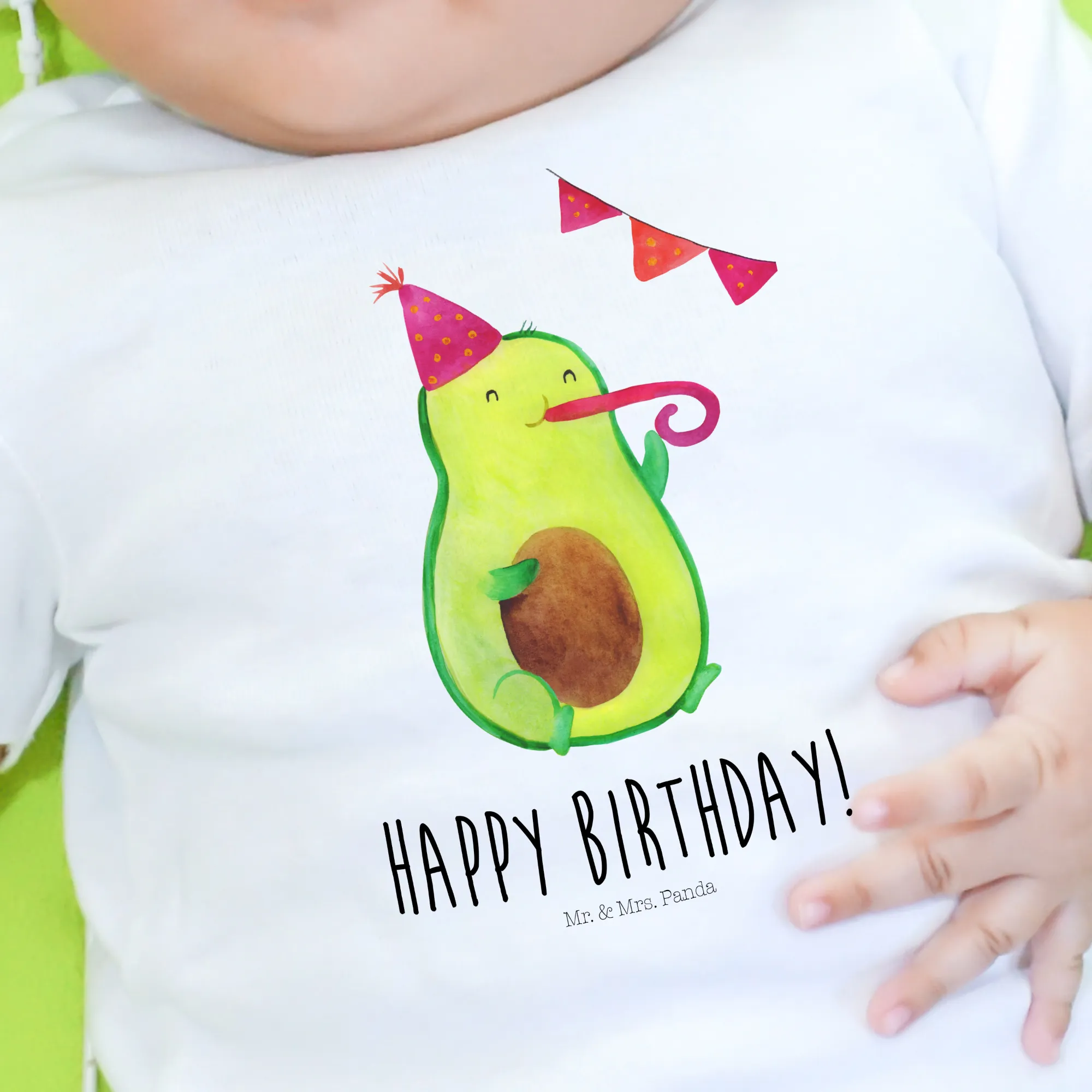 Organic Baby Shirt Avocado Geburtstag