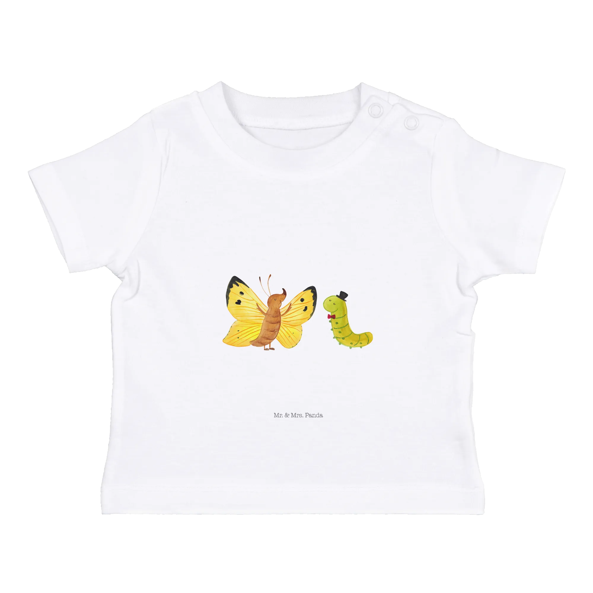 Organic Baby Shirt Raupe Schmetterling