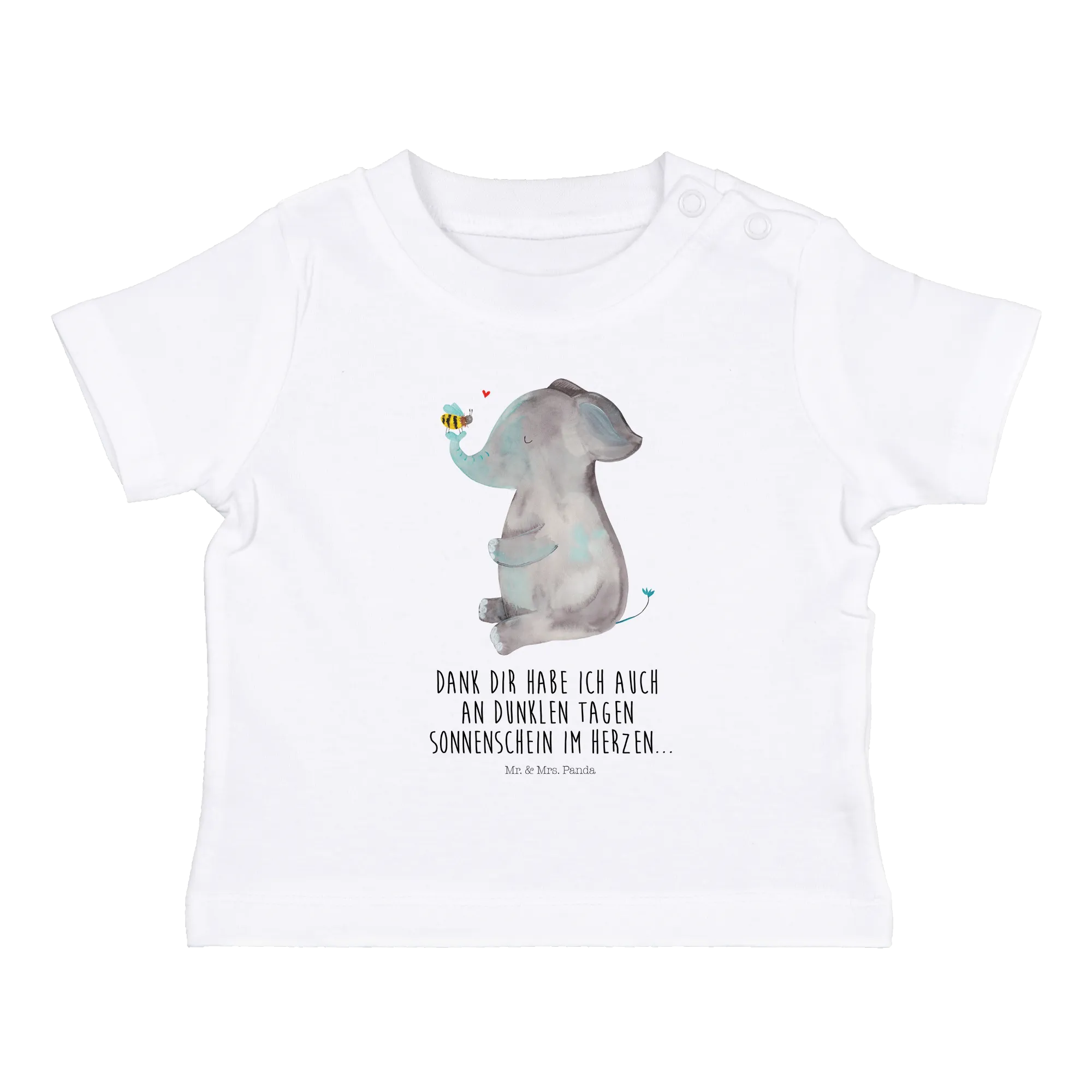 Organic Baby Shirt Elefant Biene