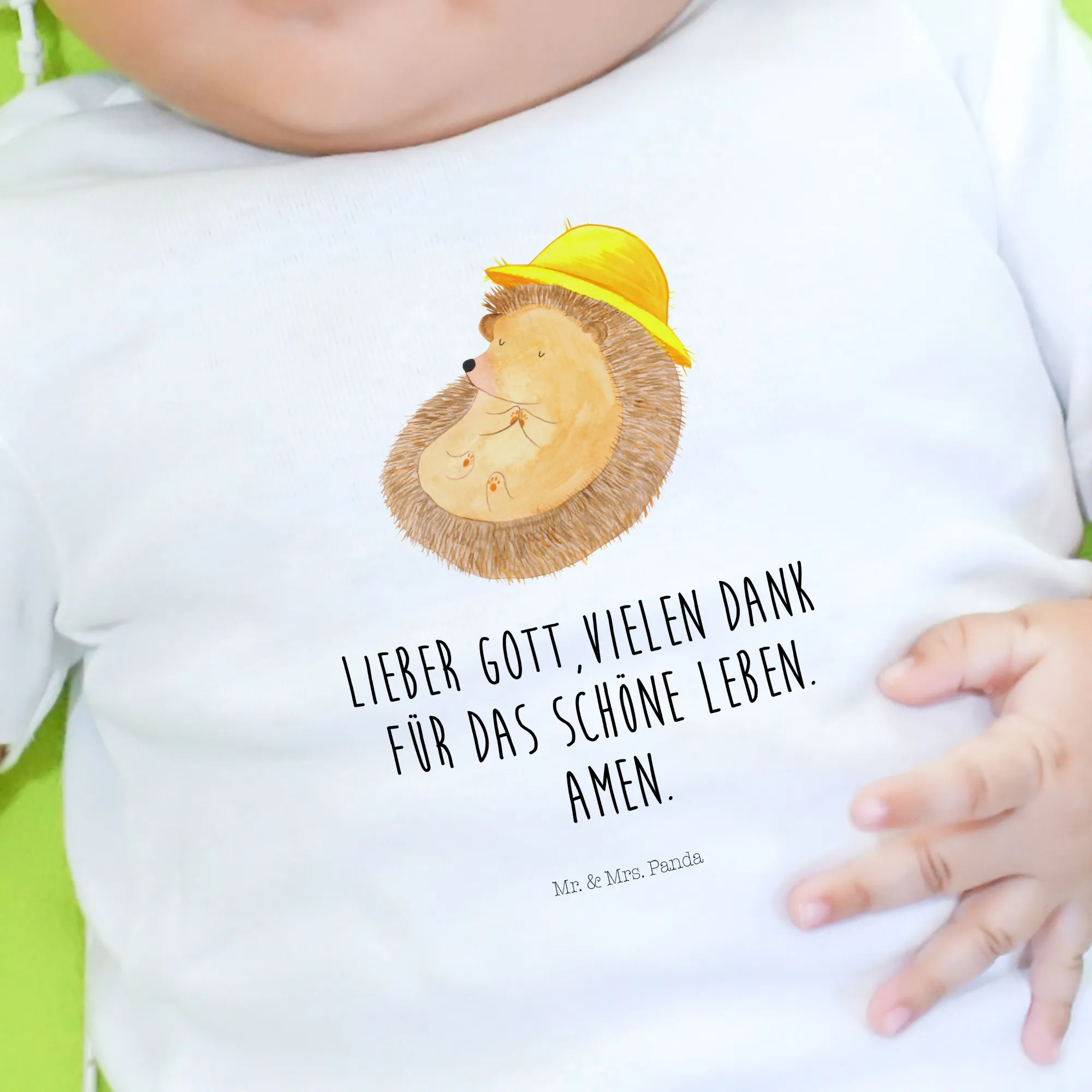 Organic Baby Shirt Igel Beten