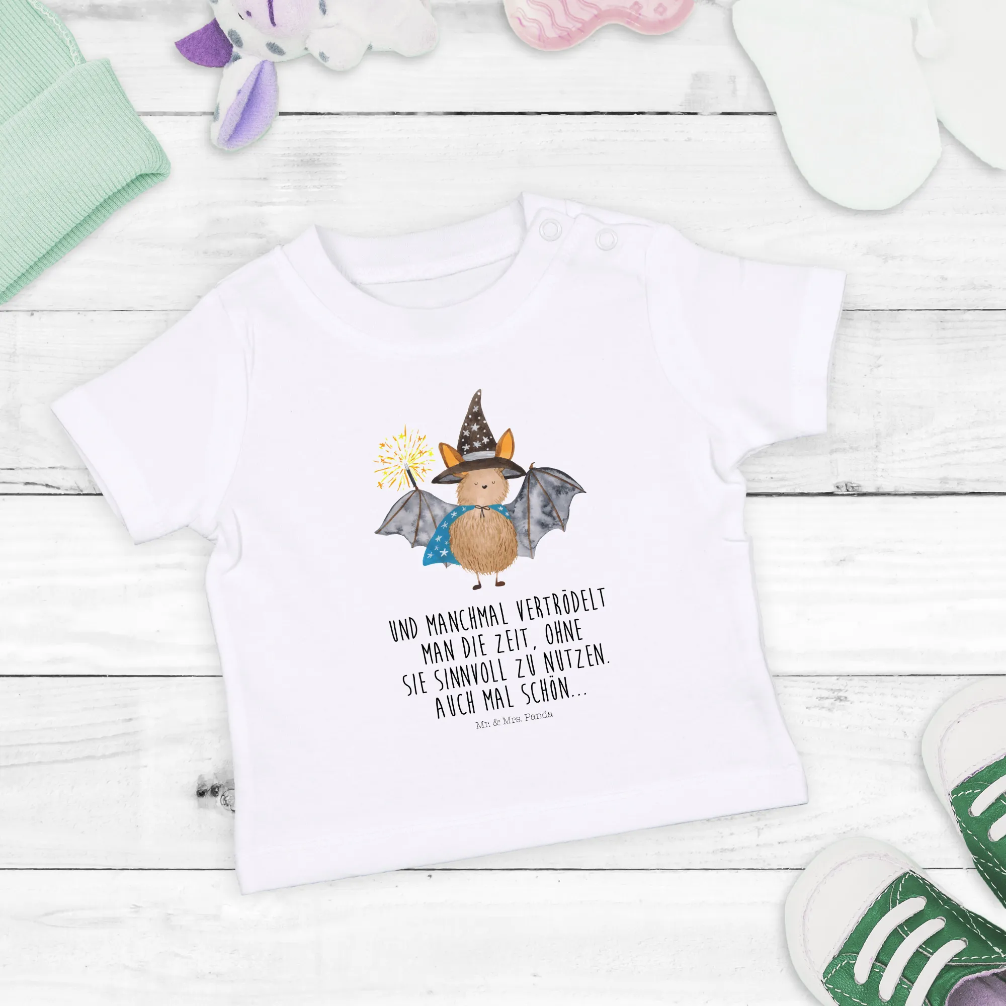 Organic Baby Shirt Fledermaus Zauberer