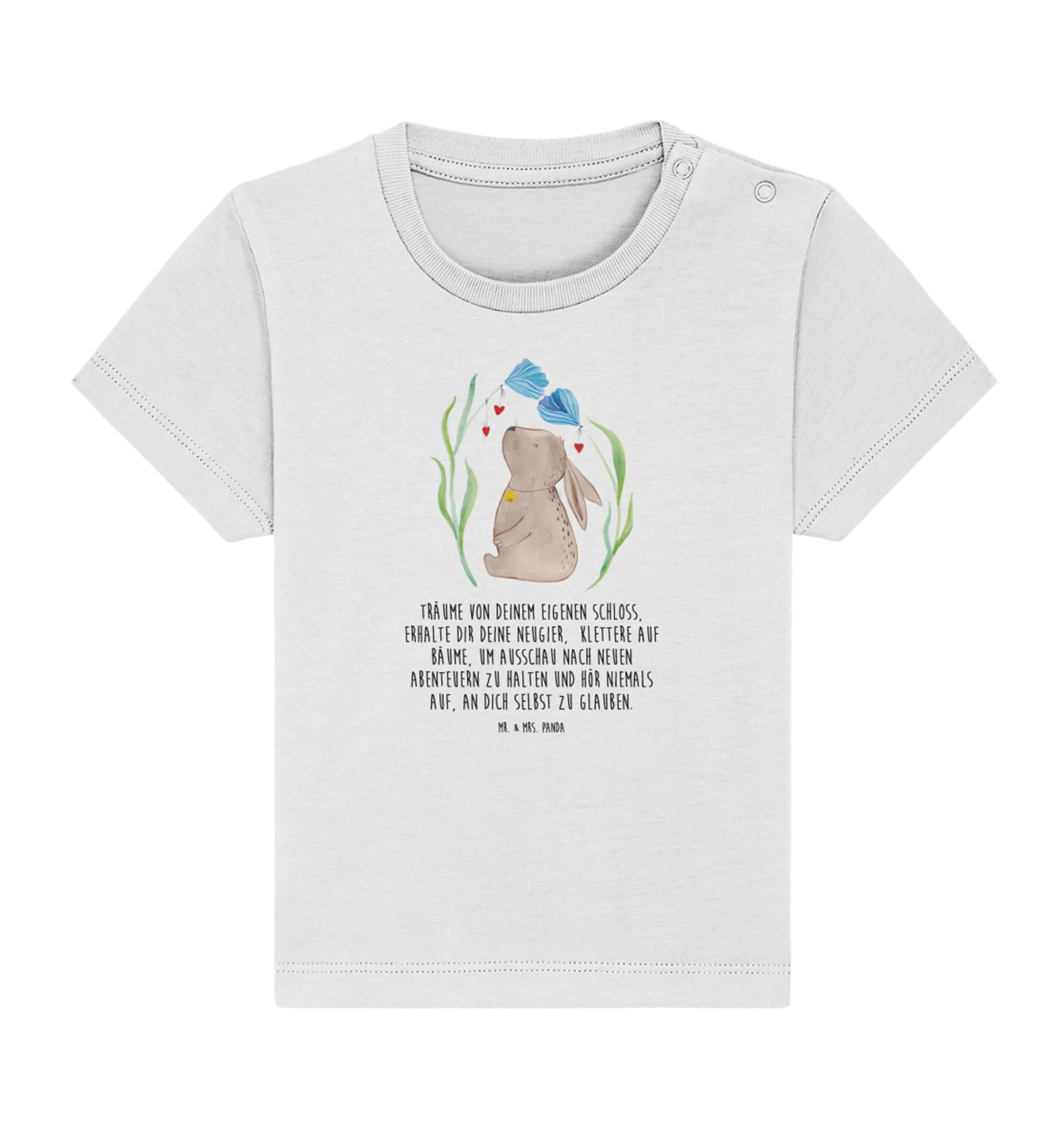 Organic Baby Shirt Hase Blume