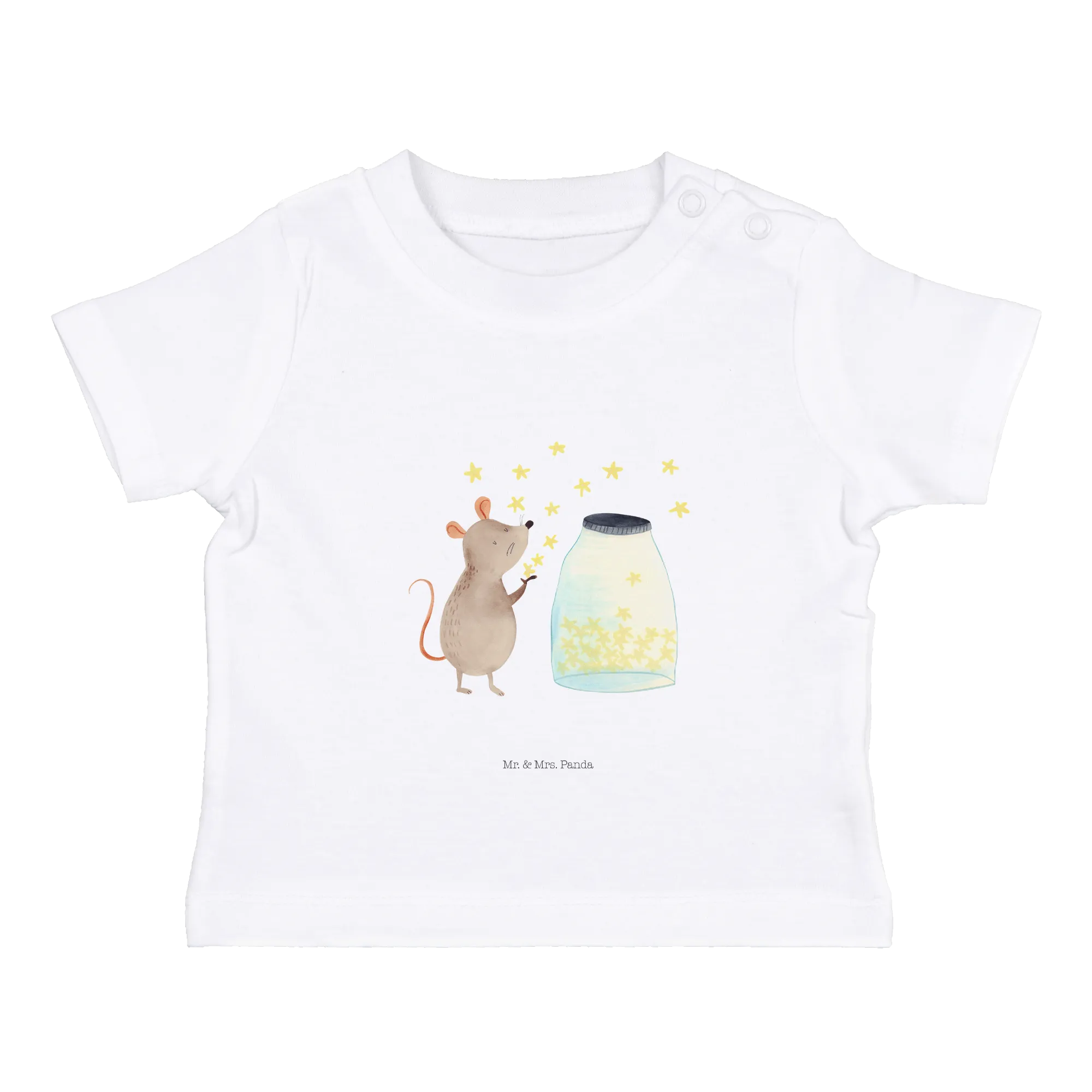 Organic Baby Shirt Maus Sterne