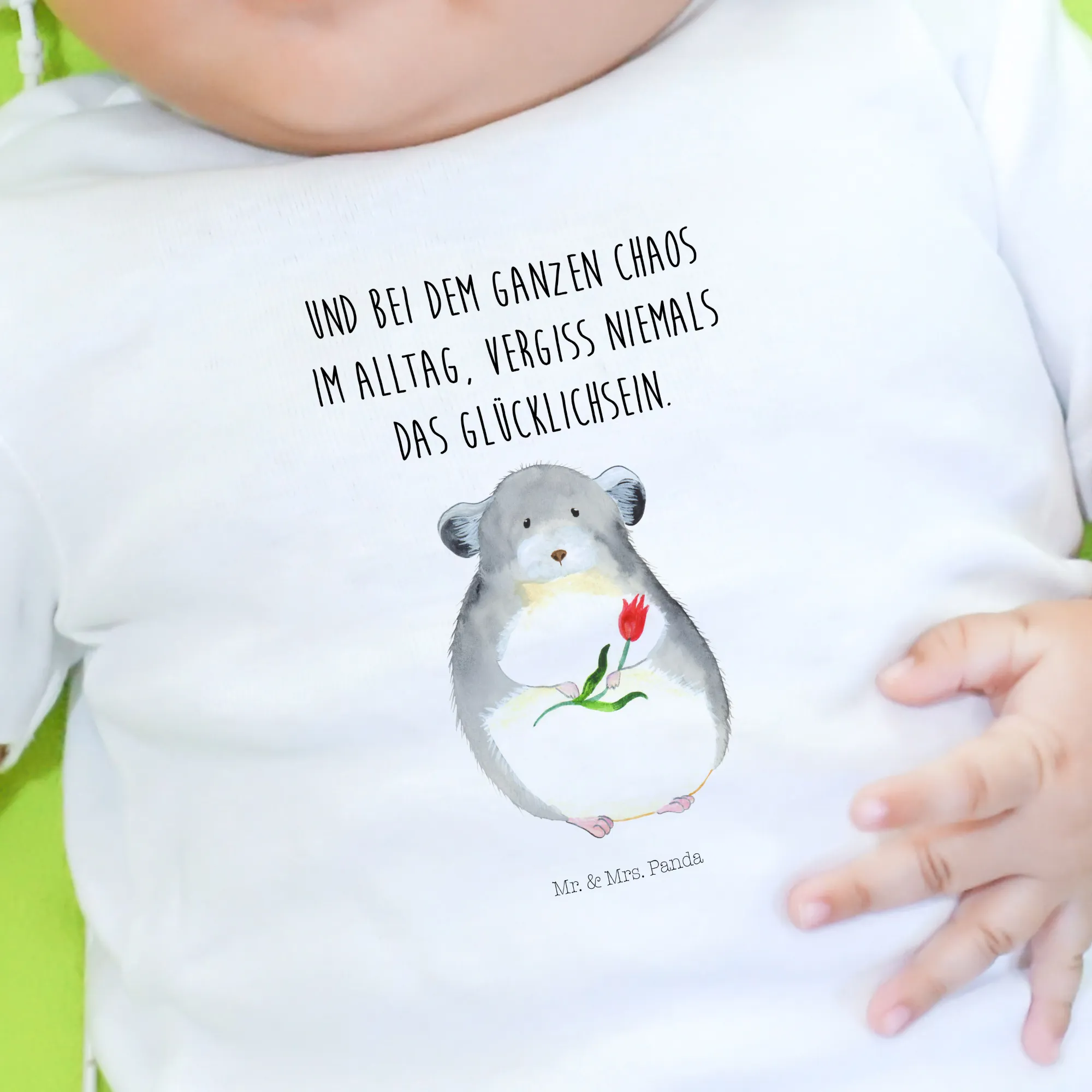 Organic Baby Shirt Chinchilla Blume