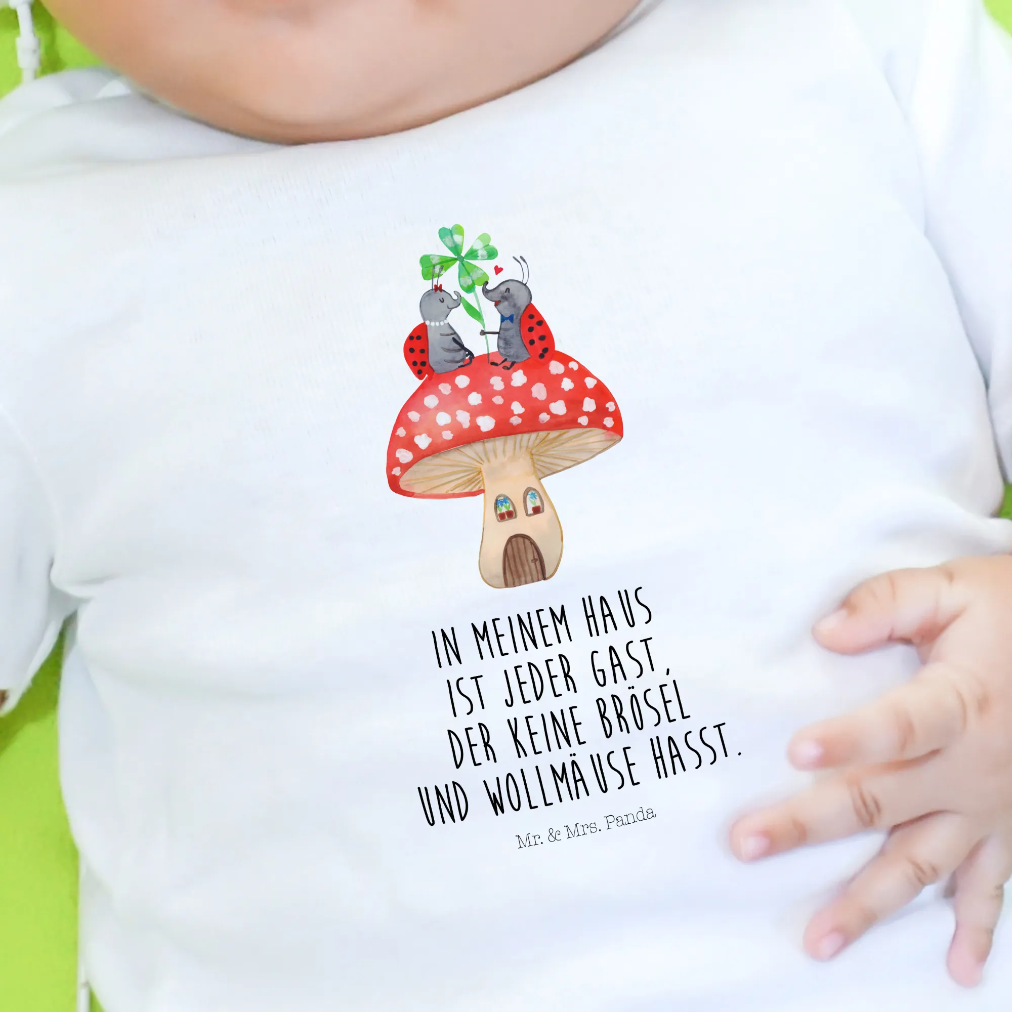 Organic Baby Shirt Marienkäfer Fliegenpilz