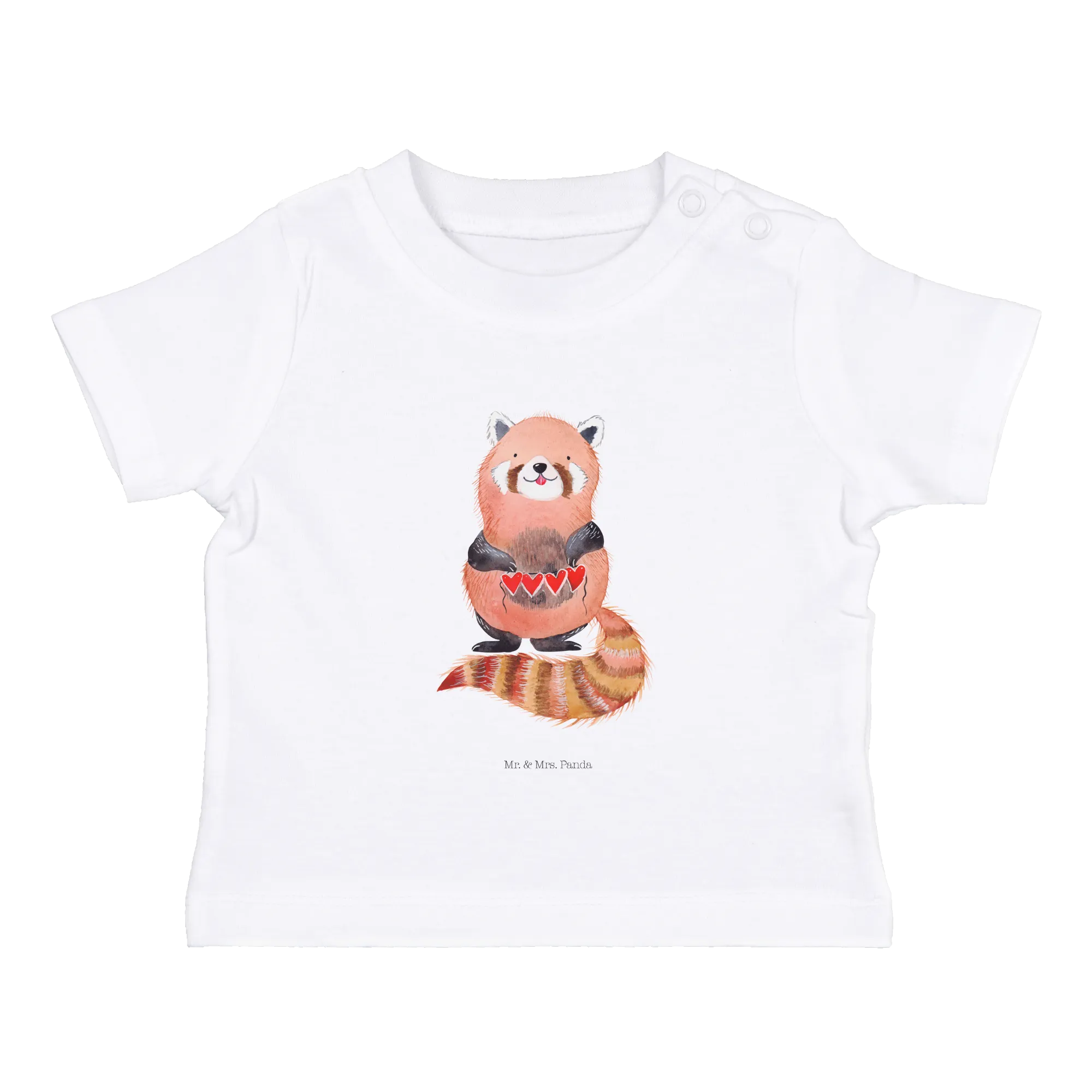 Organic Baby Shirt Roter Panda