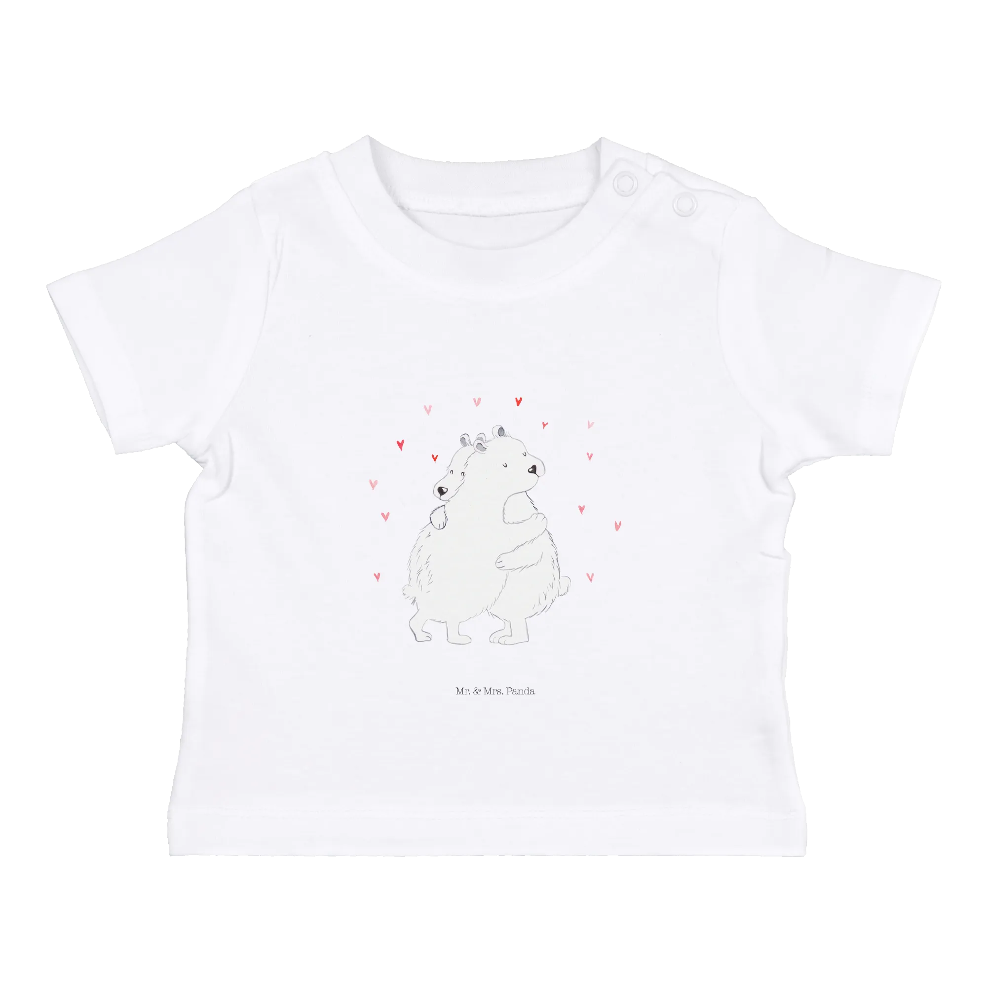 Organic Baby Shirt Eisbär Umarmen