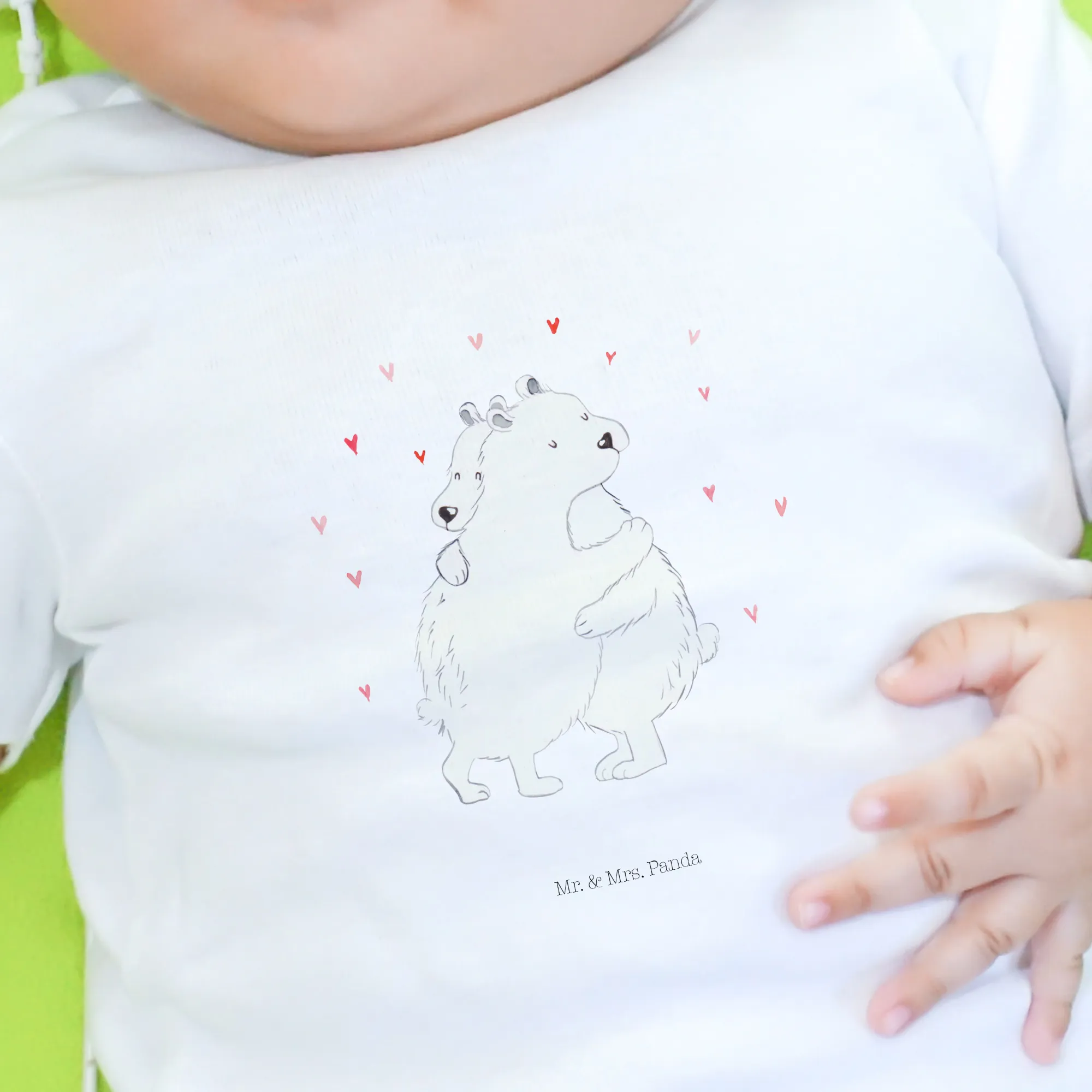 Organic Baby Shirt Eisbär Umarmen