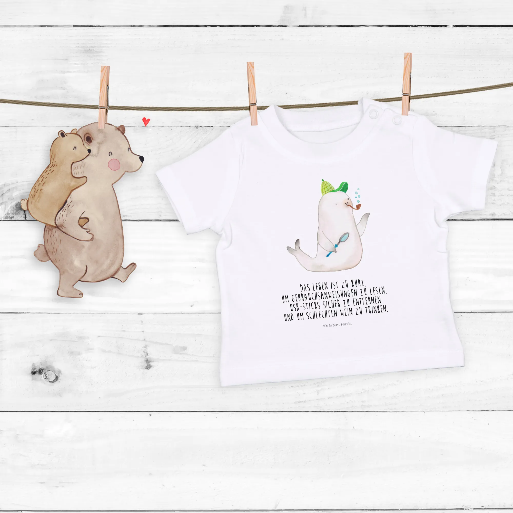 Organic Baby Shirt Robbe Sherlock