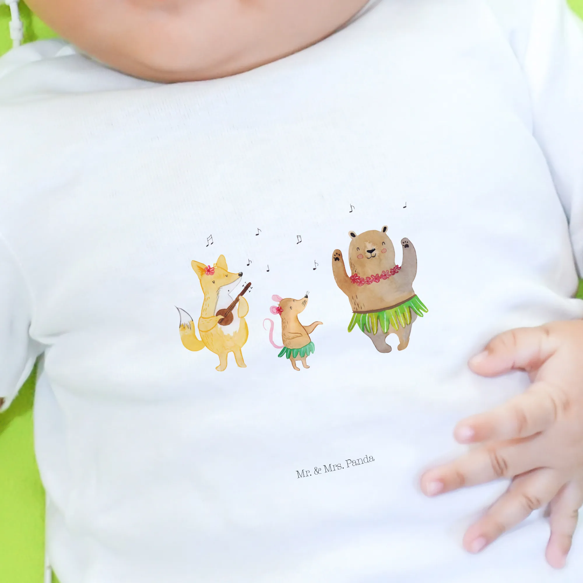 Organic Baby Shirt Waldtiere Picknick