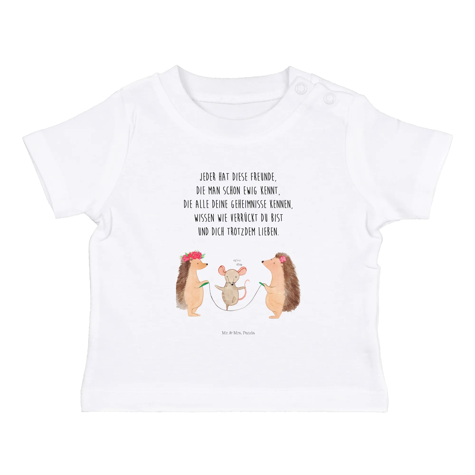 Organic Baby Shirt Igel Seilhüpfen