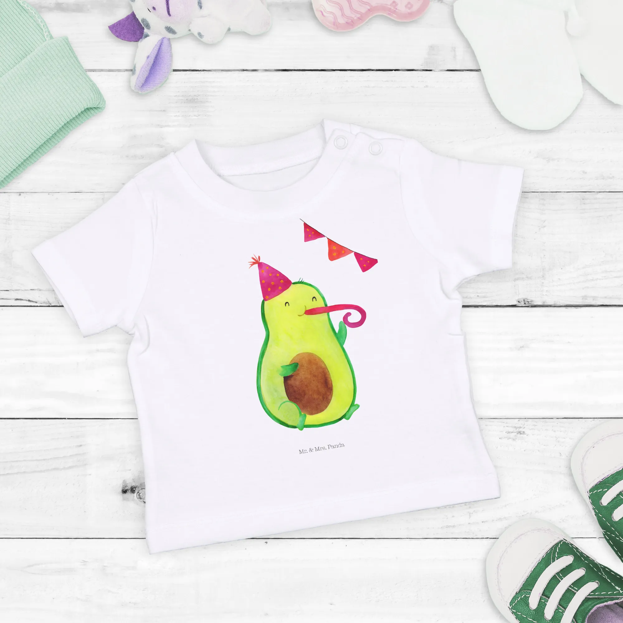 Organic Baby Shirt Avocado Geburtstag