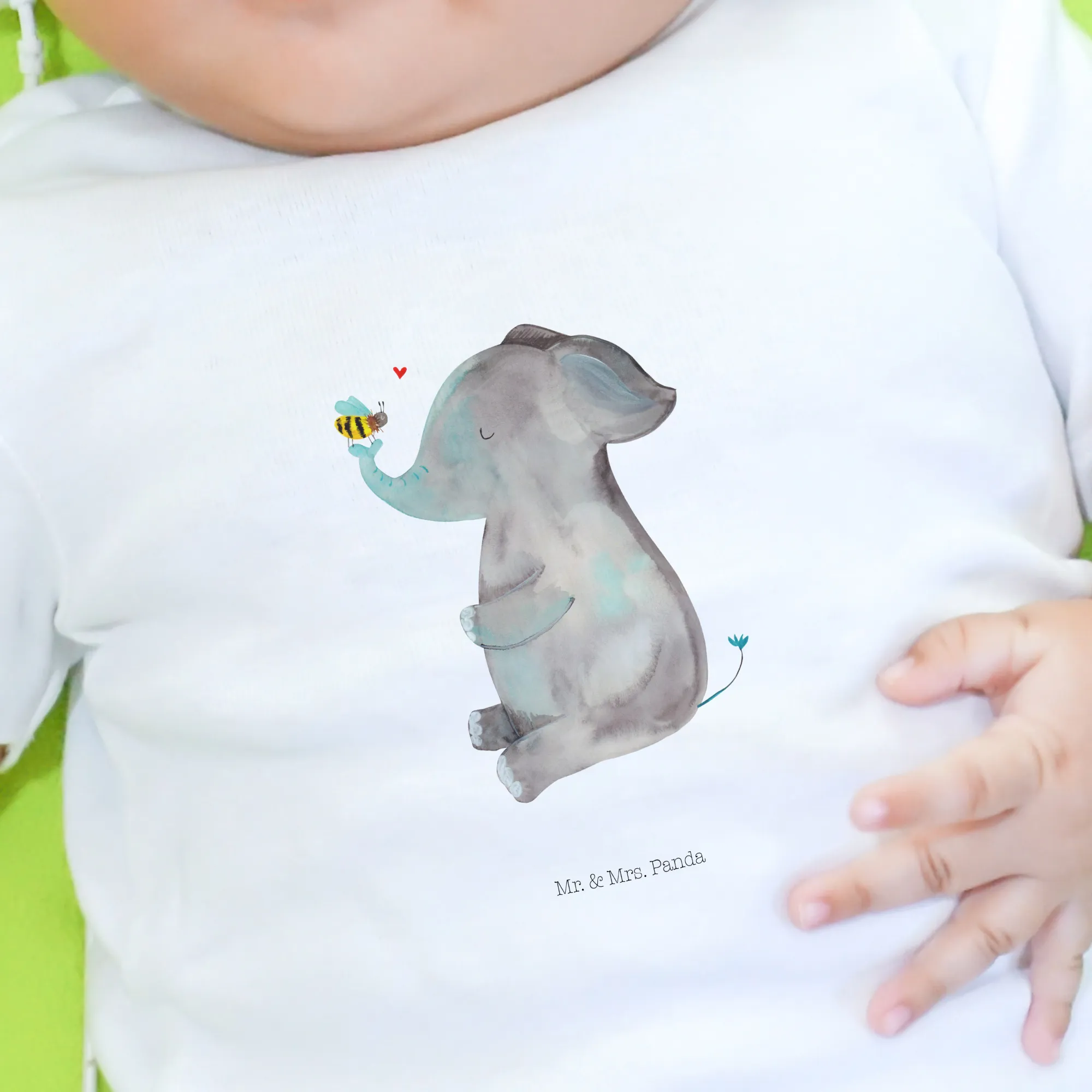 Organic Baby Shirt Elefant Biene