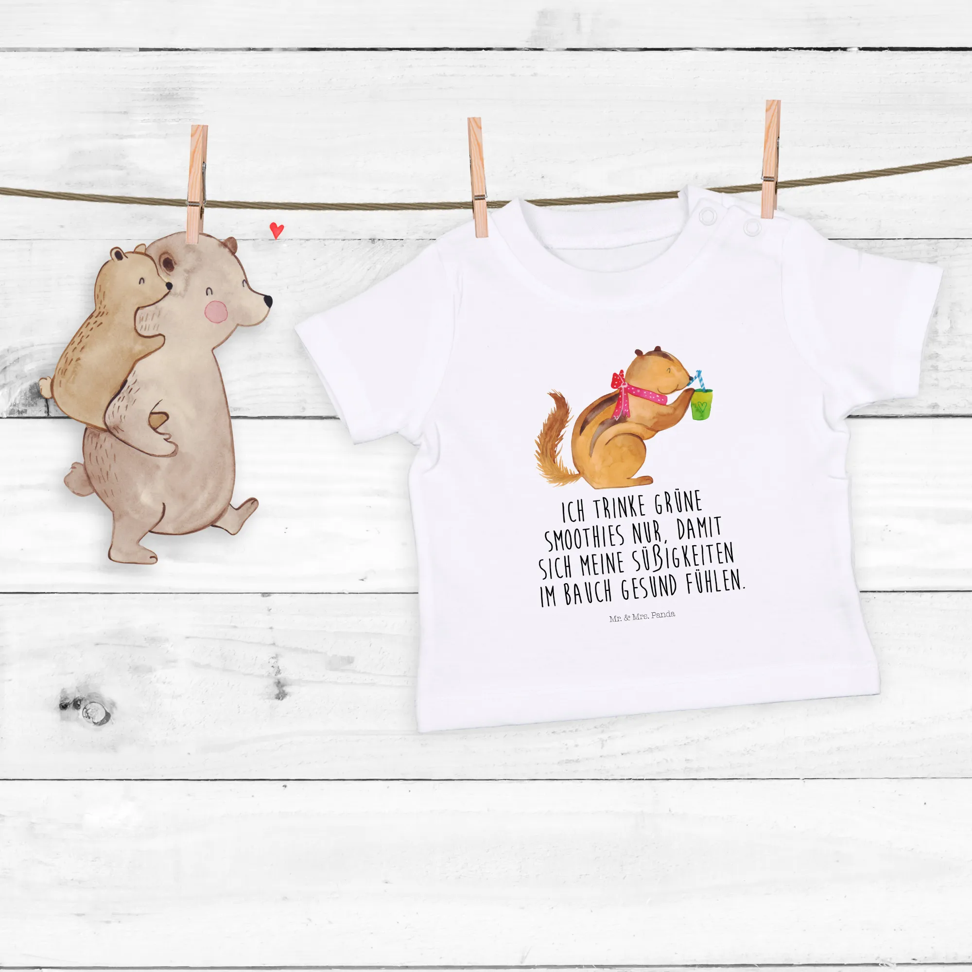 Organic Baby Shirt Eichhörnchen Smoothie