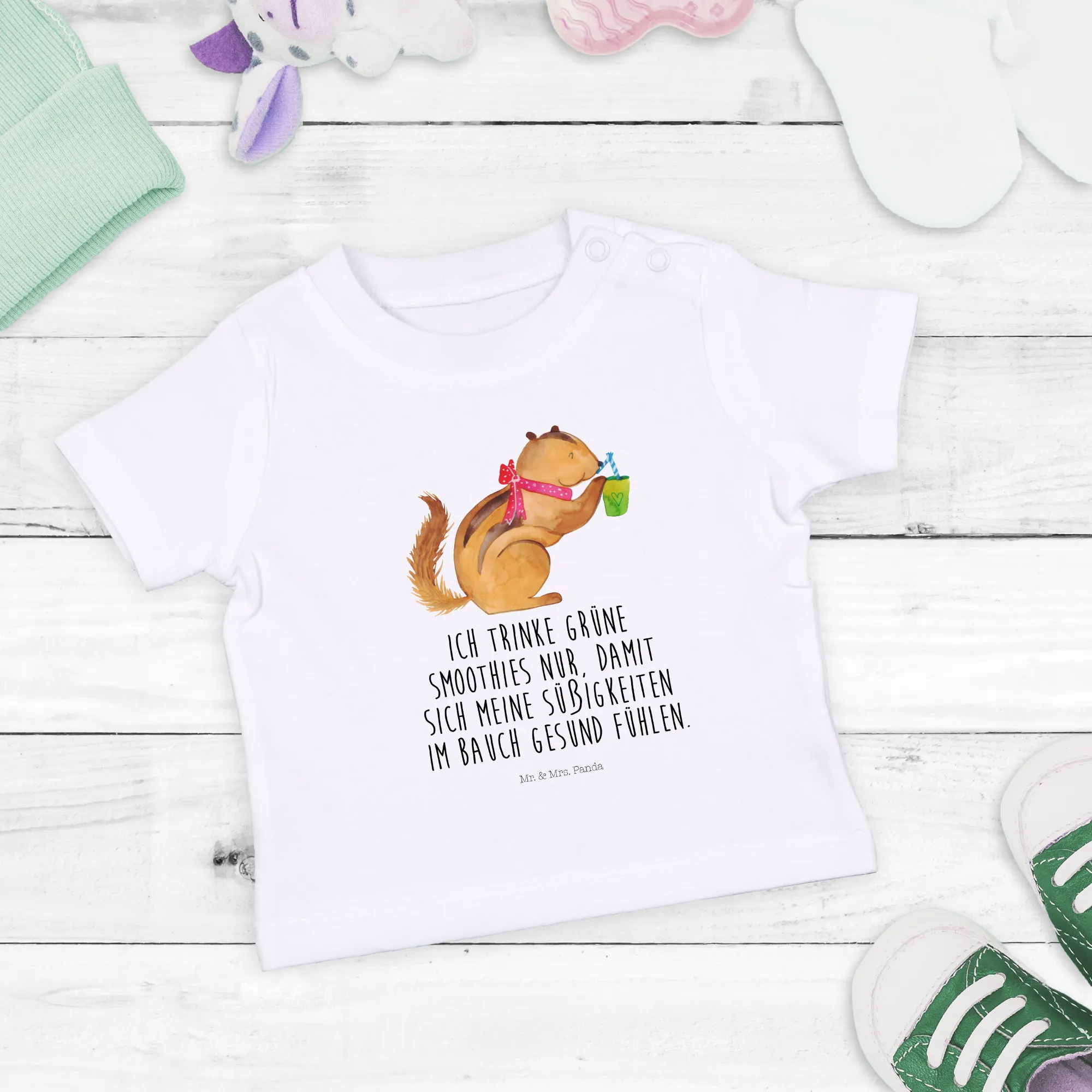 Organic Baby Shirt Eichhörnchen Smoothie