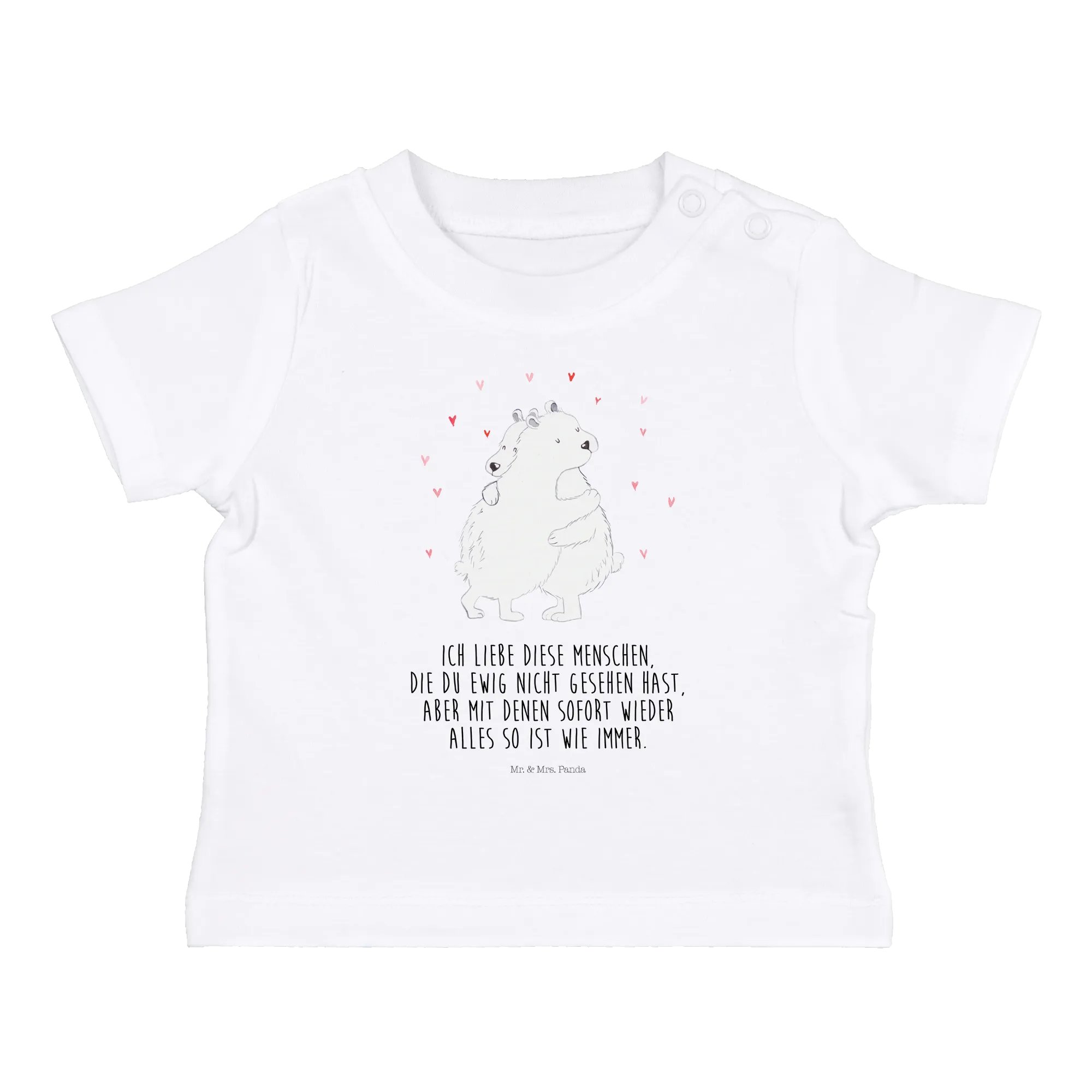 Organic Baby Shirt Eisbär Umarmen