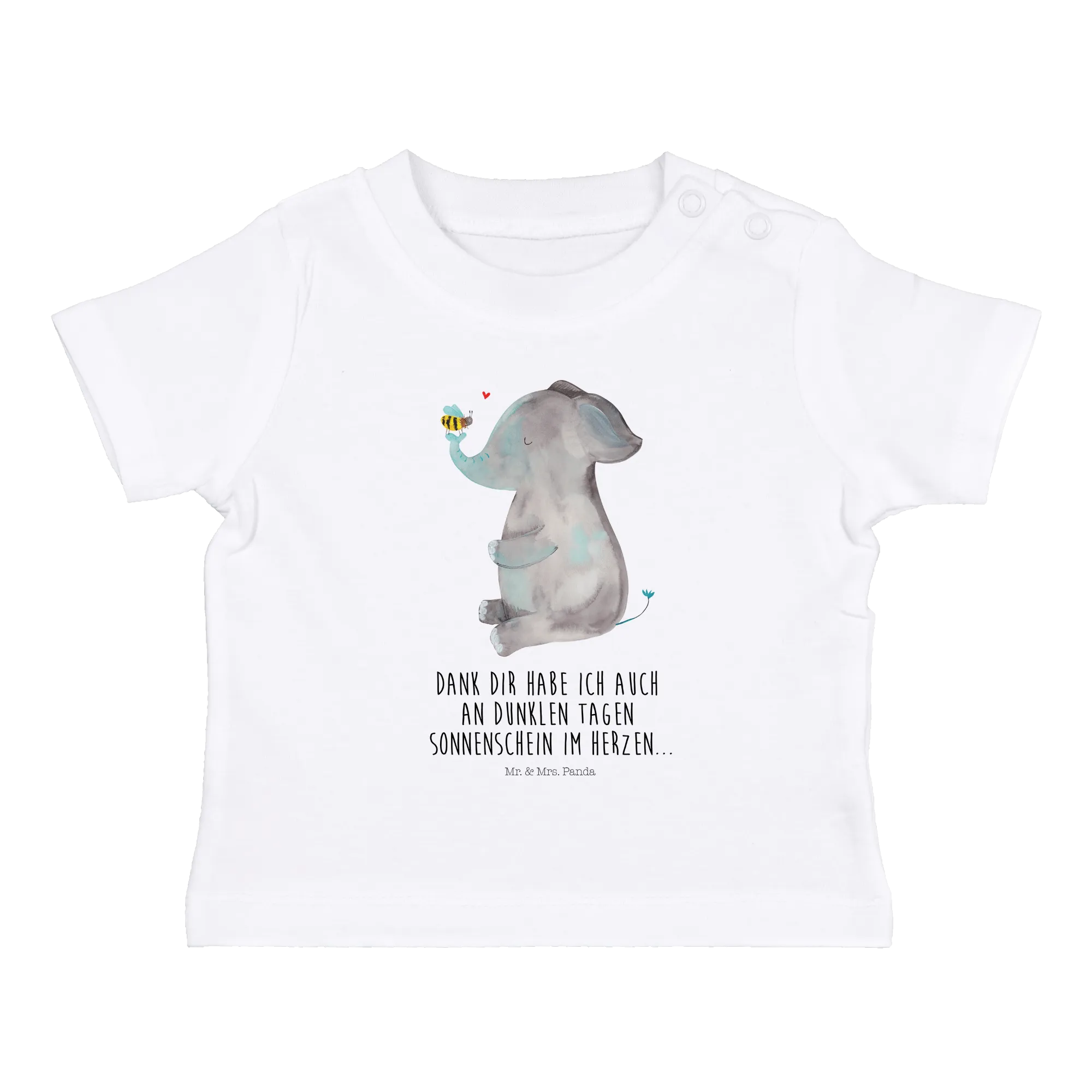 Organic Baby Shirt Elefant Biene