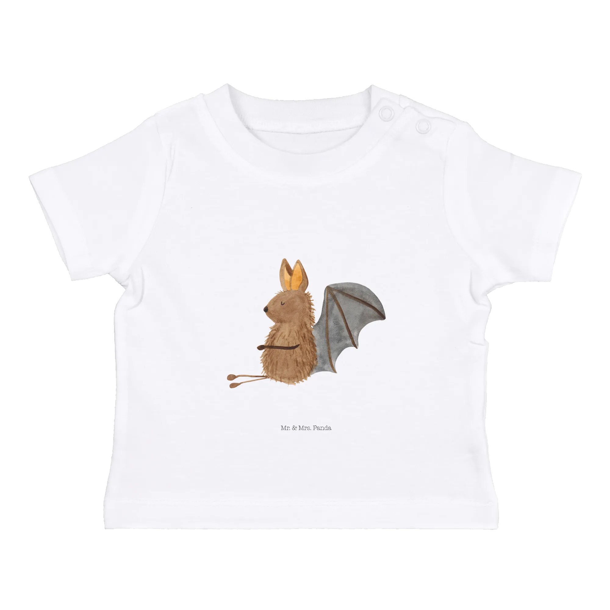 Organic Baby Shirt Fledermaus Sitzen