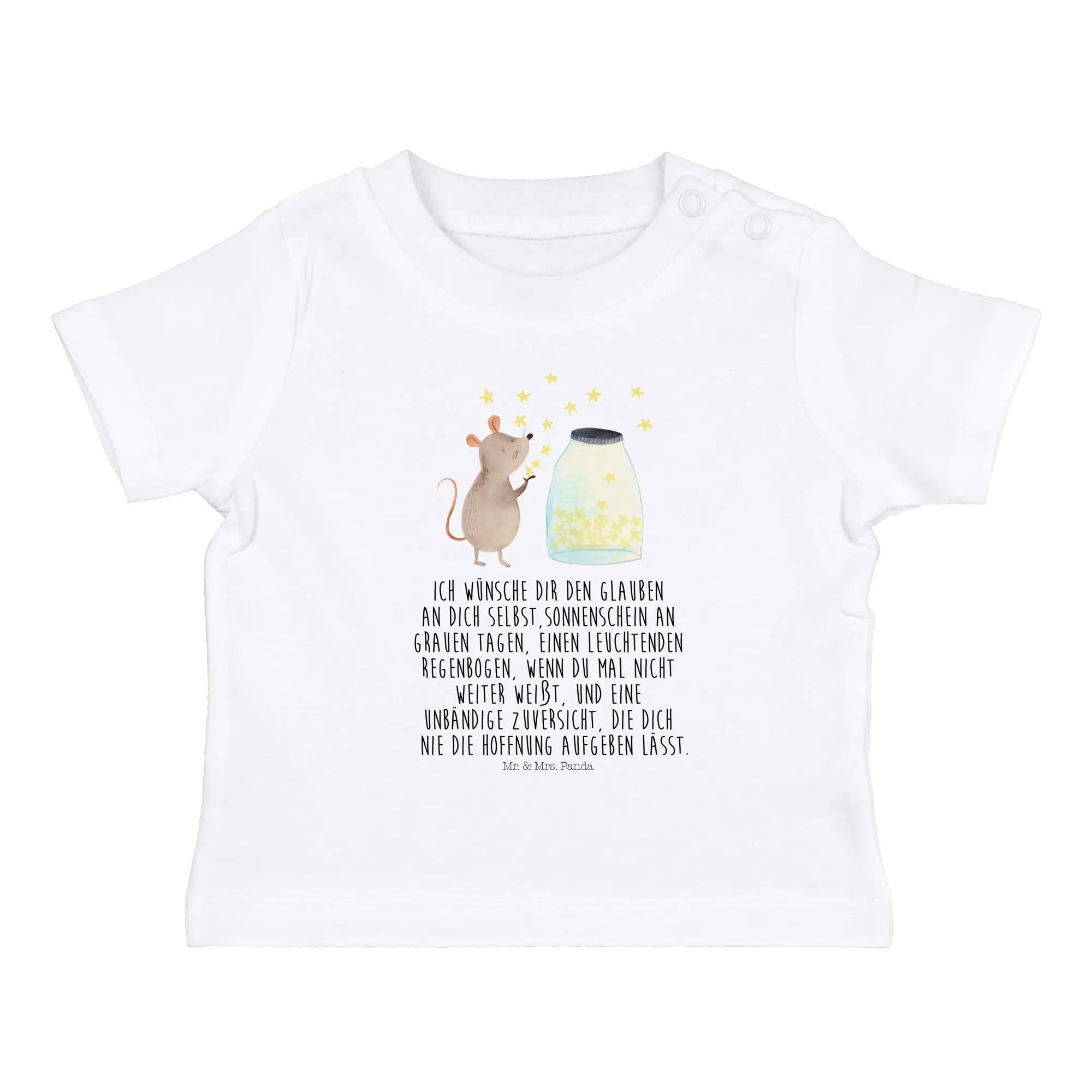 Organic Baby Shirt Maus Sterne