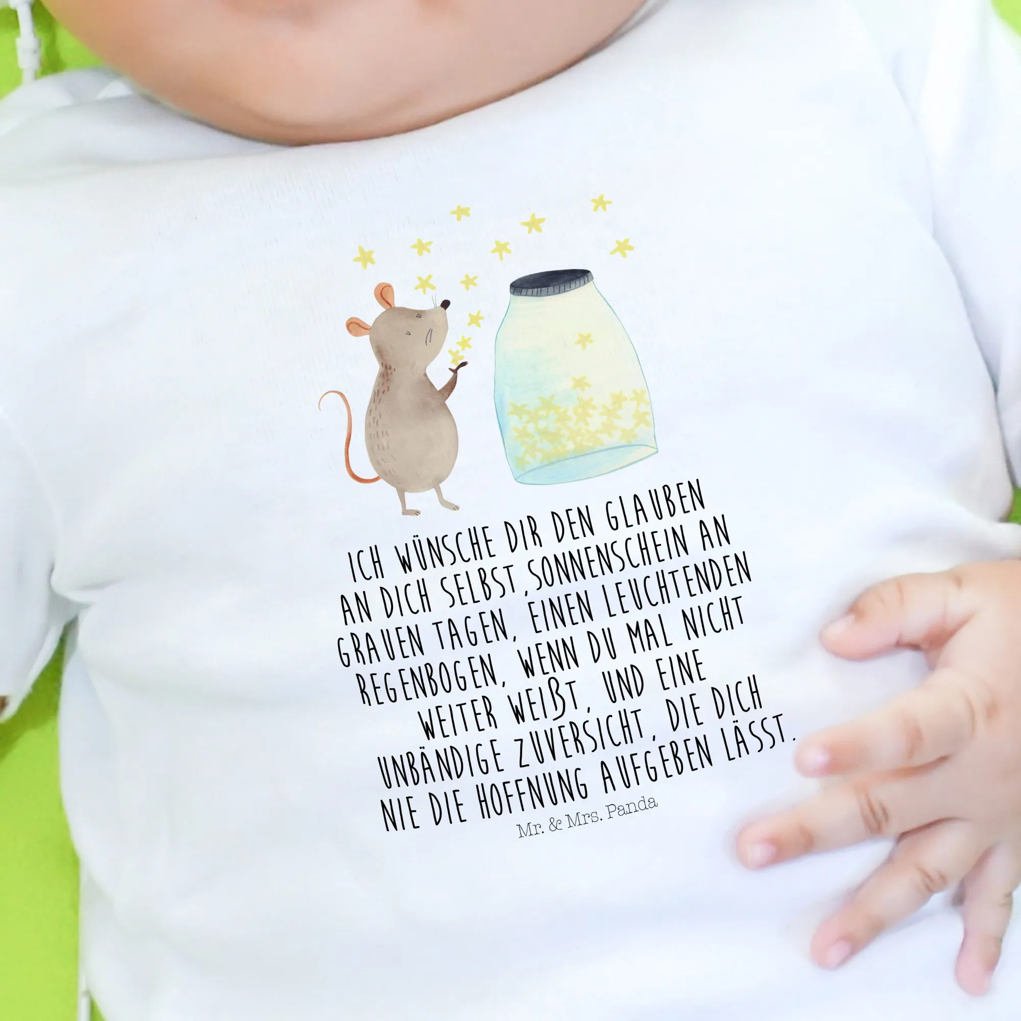 Organic Baby Shirt Maus Sterne