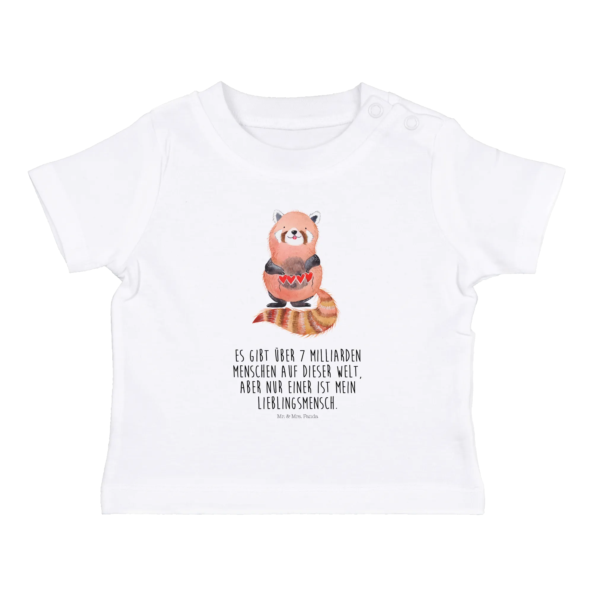 Organic Baby Shirt Roter Panda