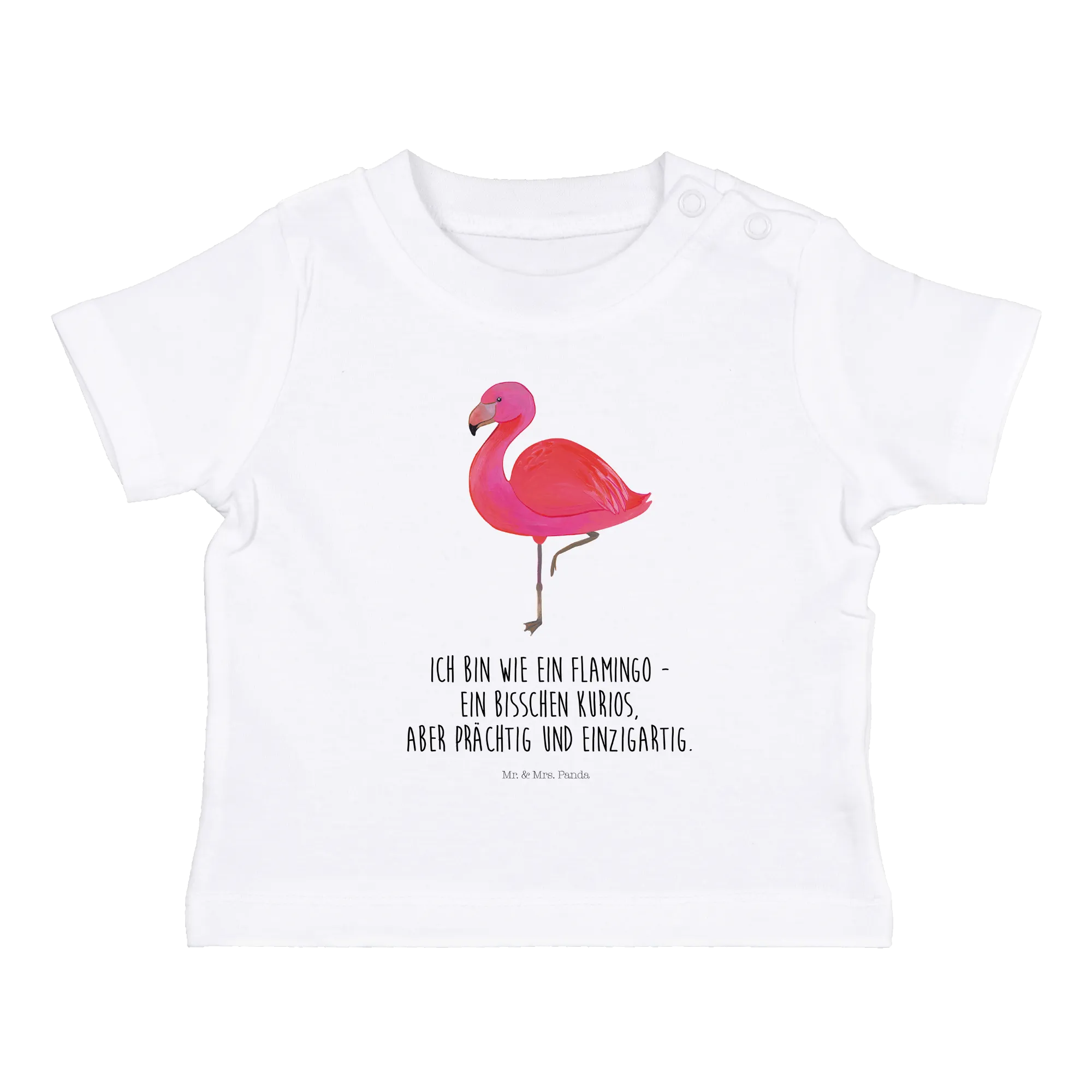 Organic Baby Shirt Flamingo Classic