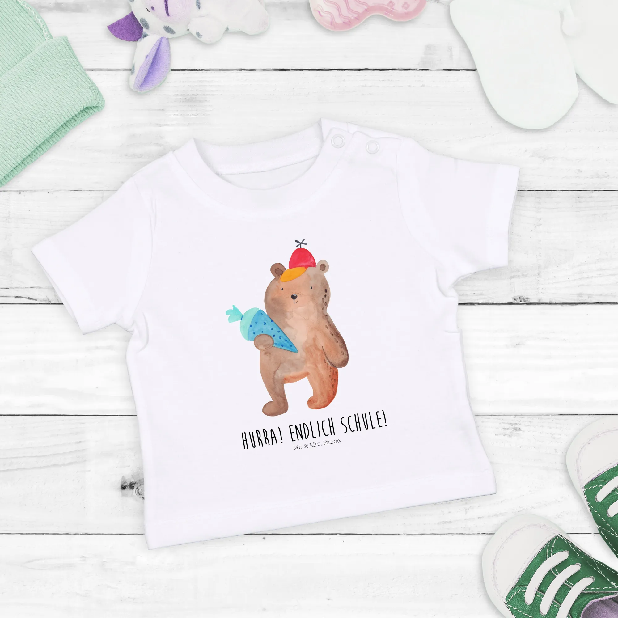 Organic Baby Shirt Bär Schultüte