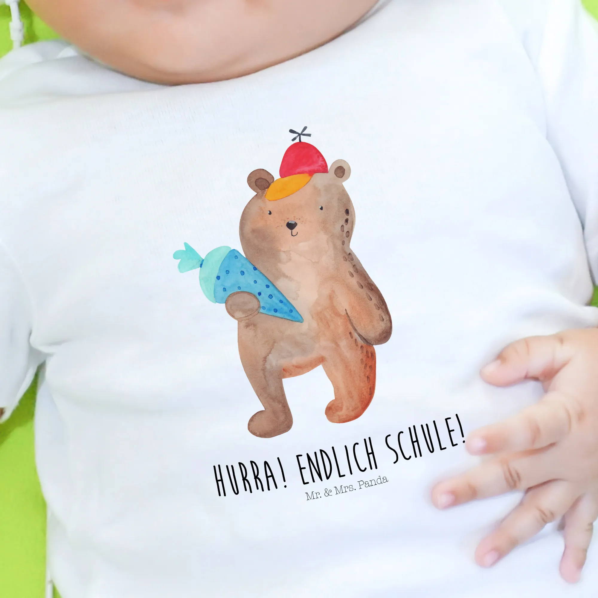 Organic Baby Shirt Bär Schultüte