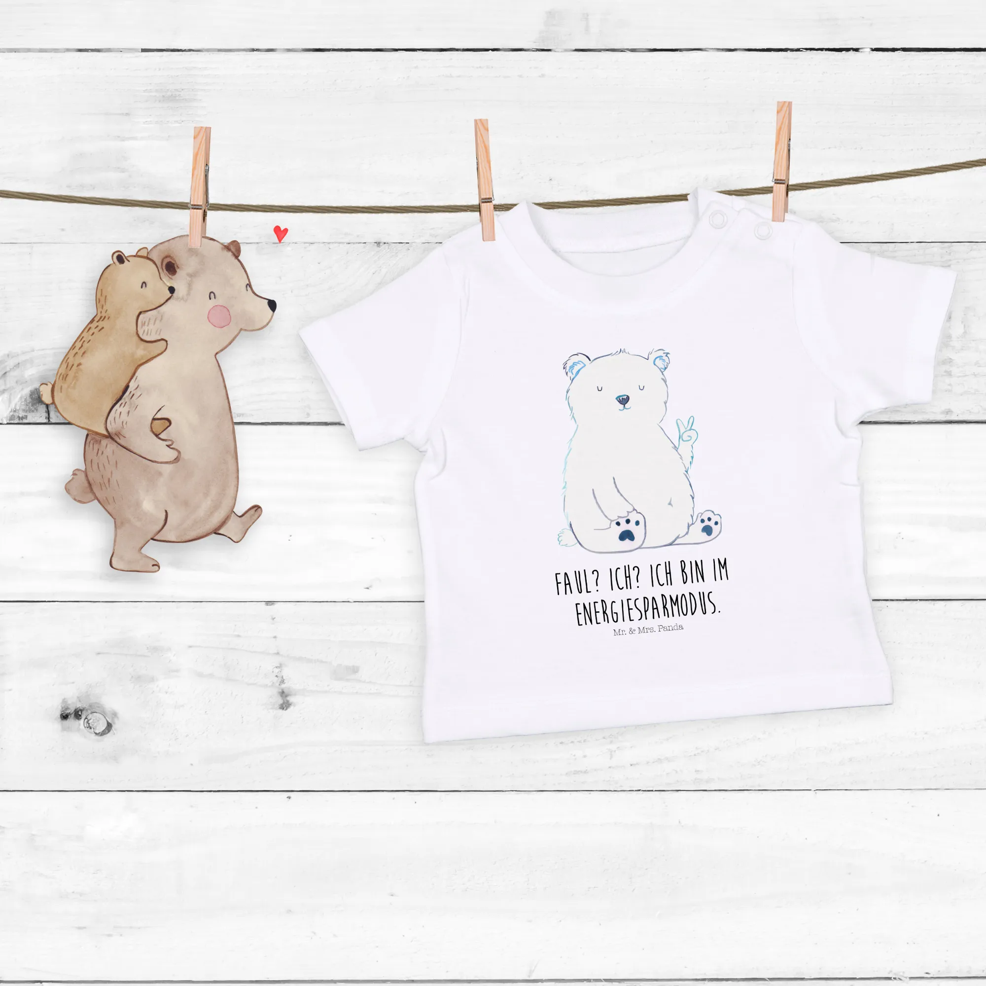 Organic Baby Shirt Eisbär Faul