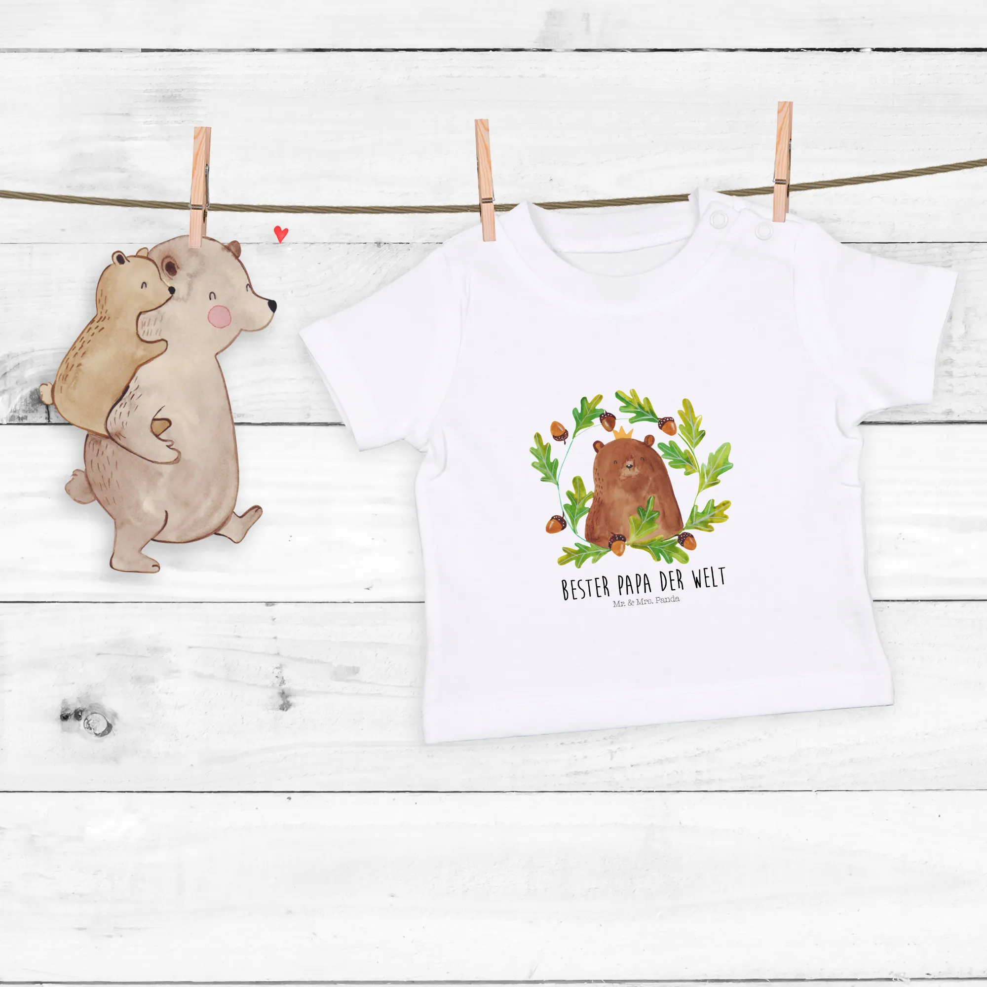 Organic Baby Shirt Bär König