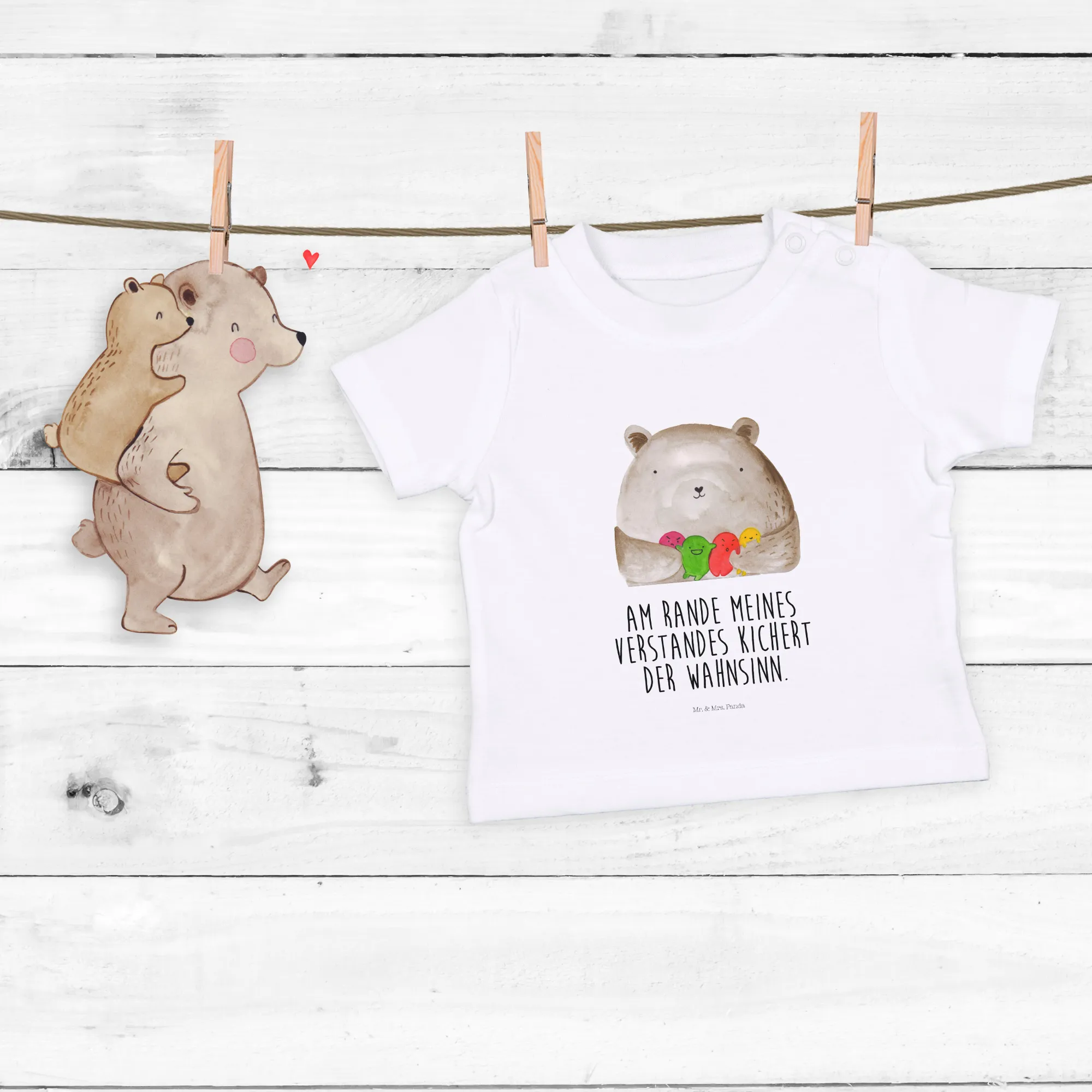 Organic Baby Shirt Bär Gefühl