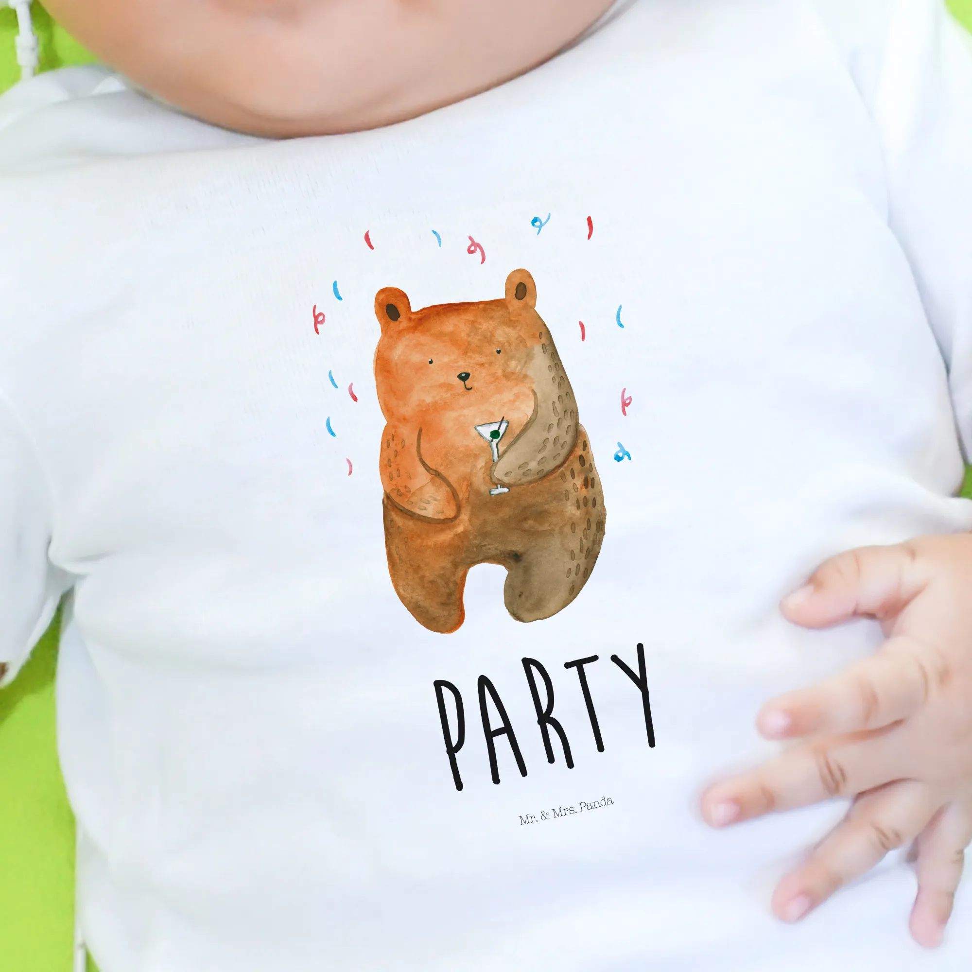 Organic Baby Shirt Bär Party