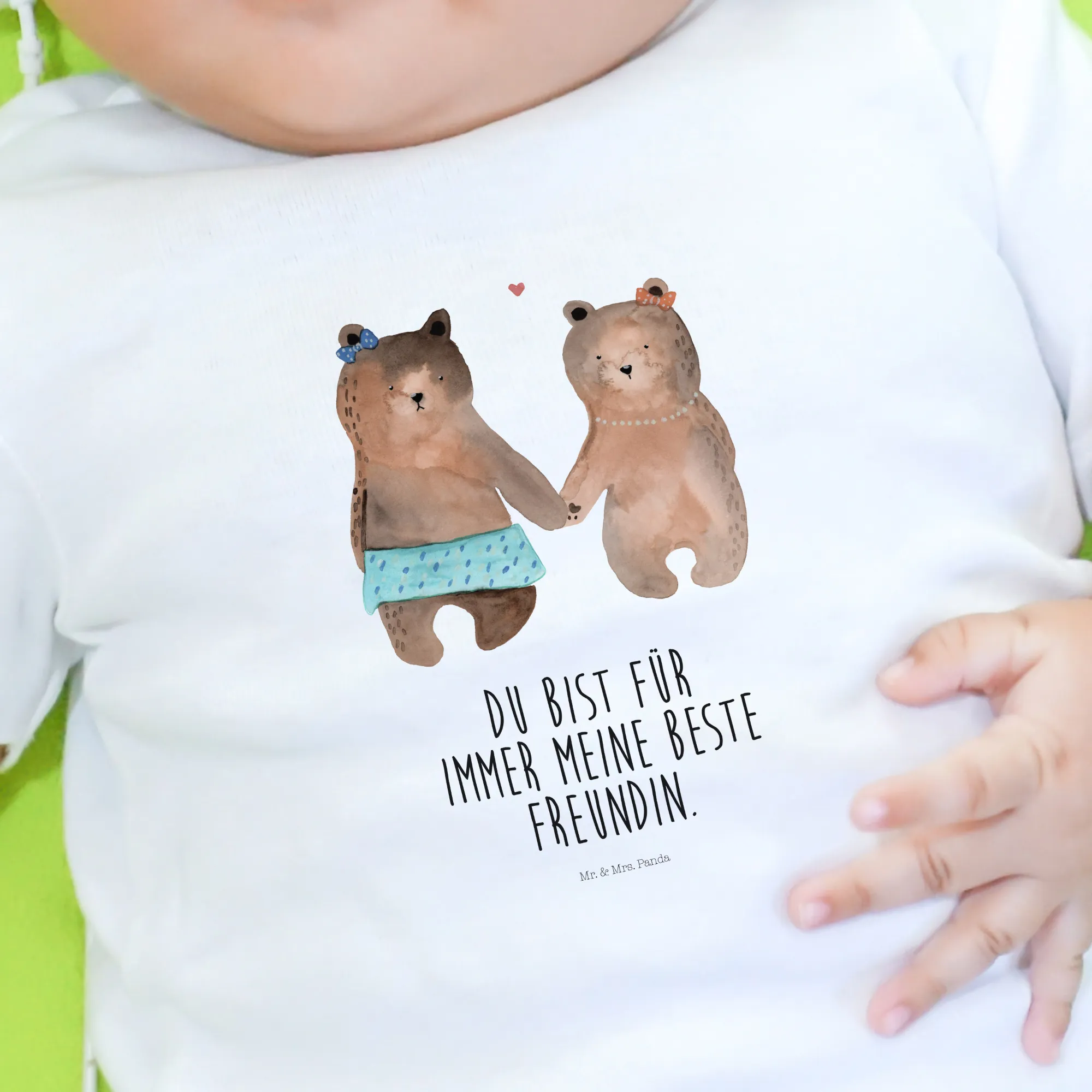 Organic Baby Shirt Bär Freundin