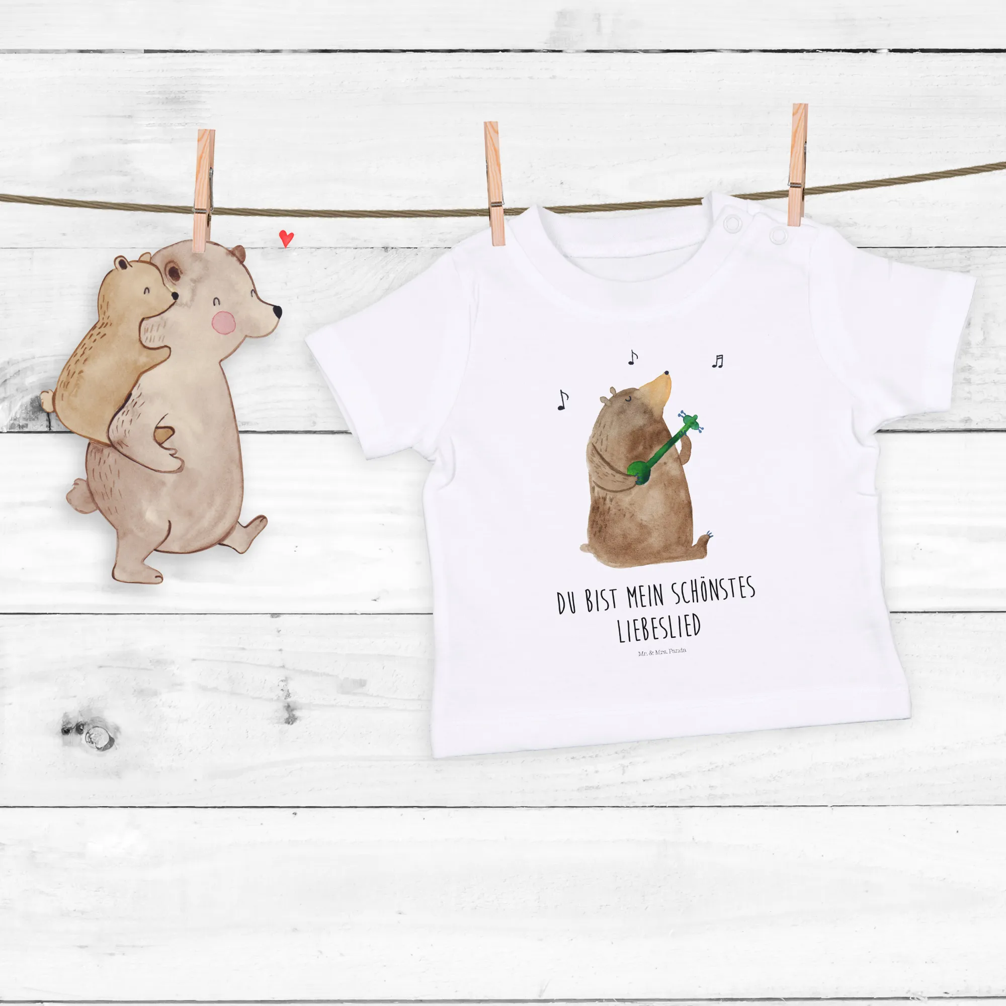 Organic Baby Shirt Bär Lied