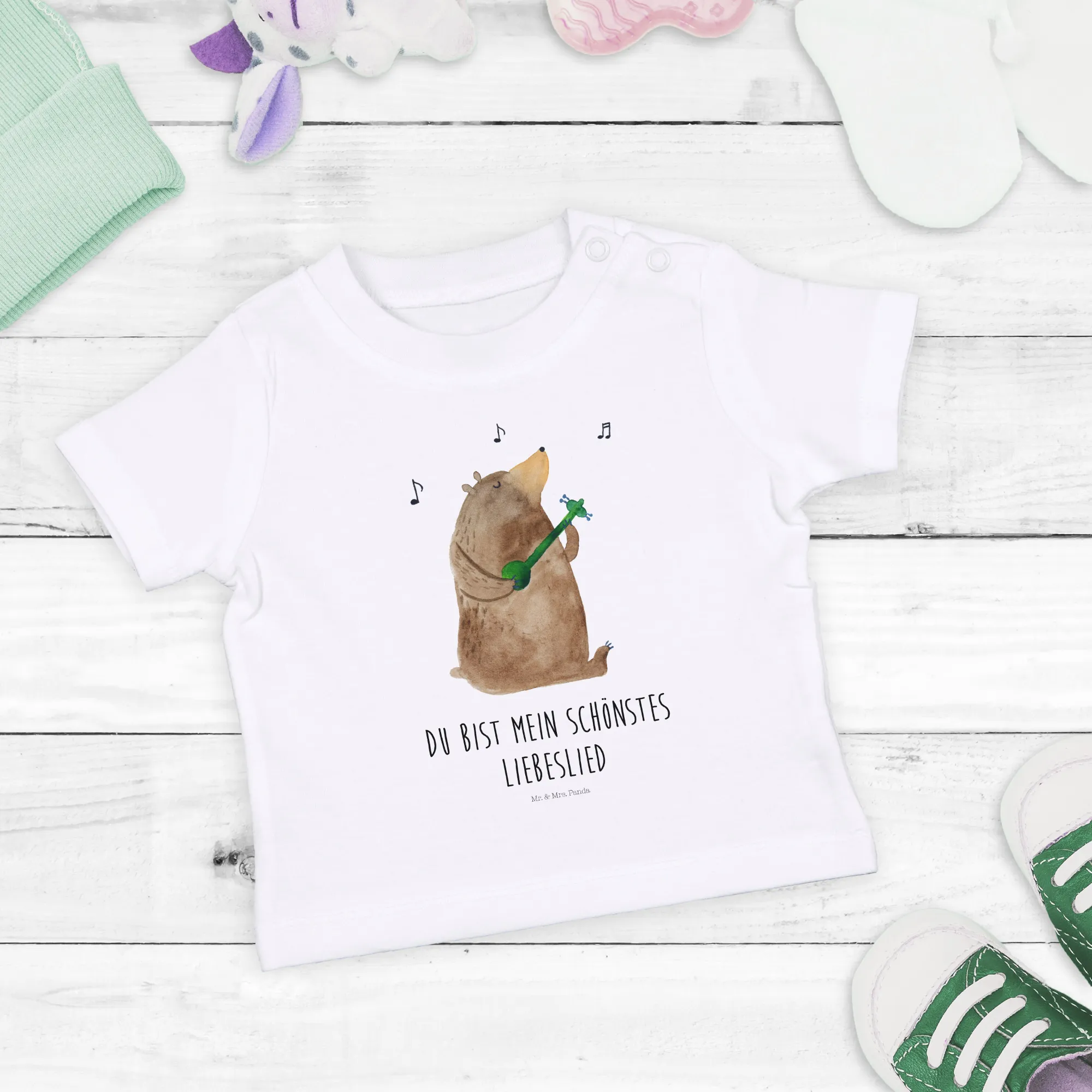 Organic Baby Shirt Bär Lied