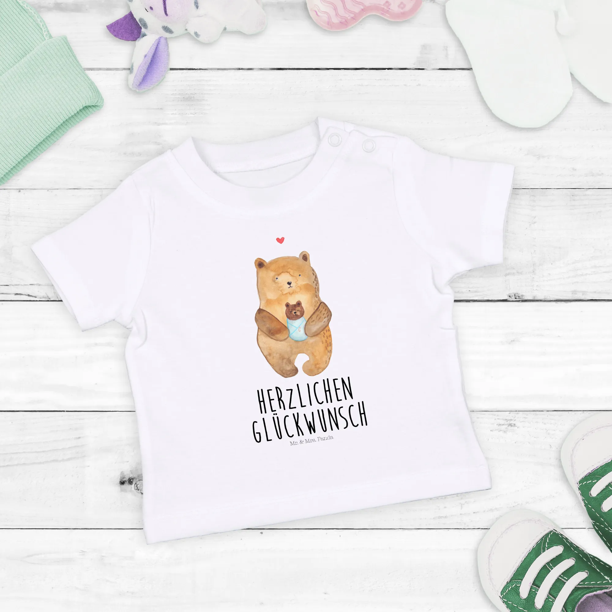 Organic Baby Shirt Bär Baby