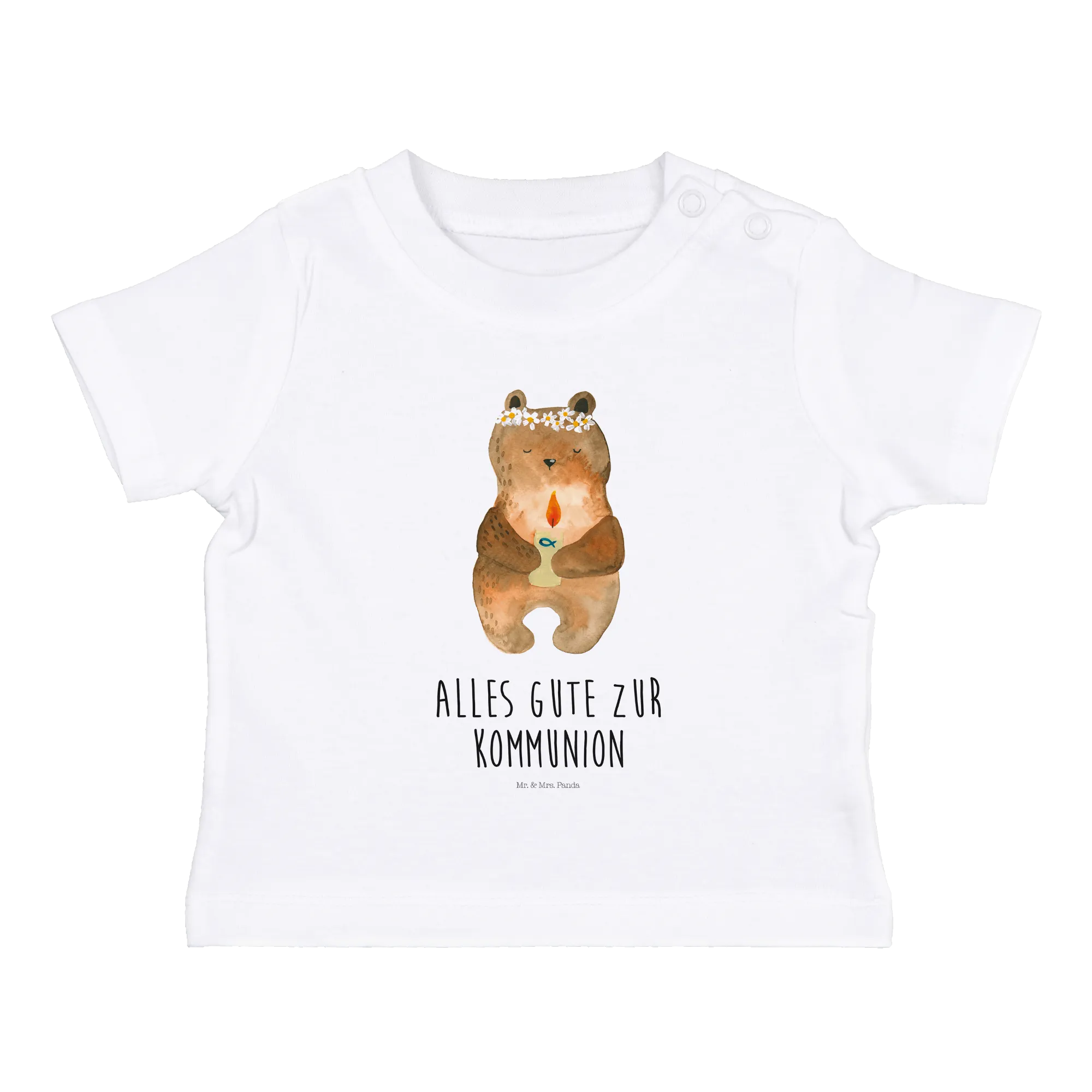 Organic Baby Shirt Bär Kommunion