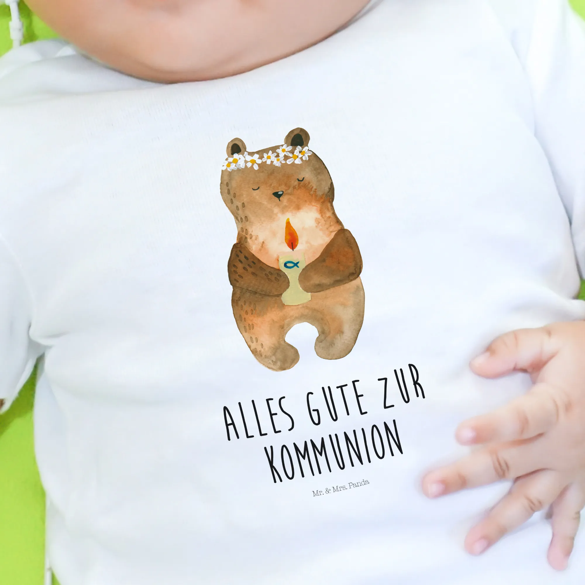 Organic Baby Shirt Bär Kommunion