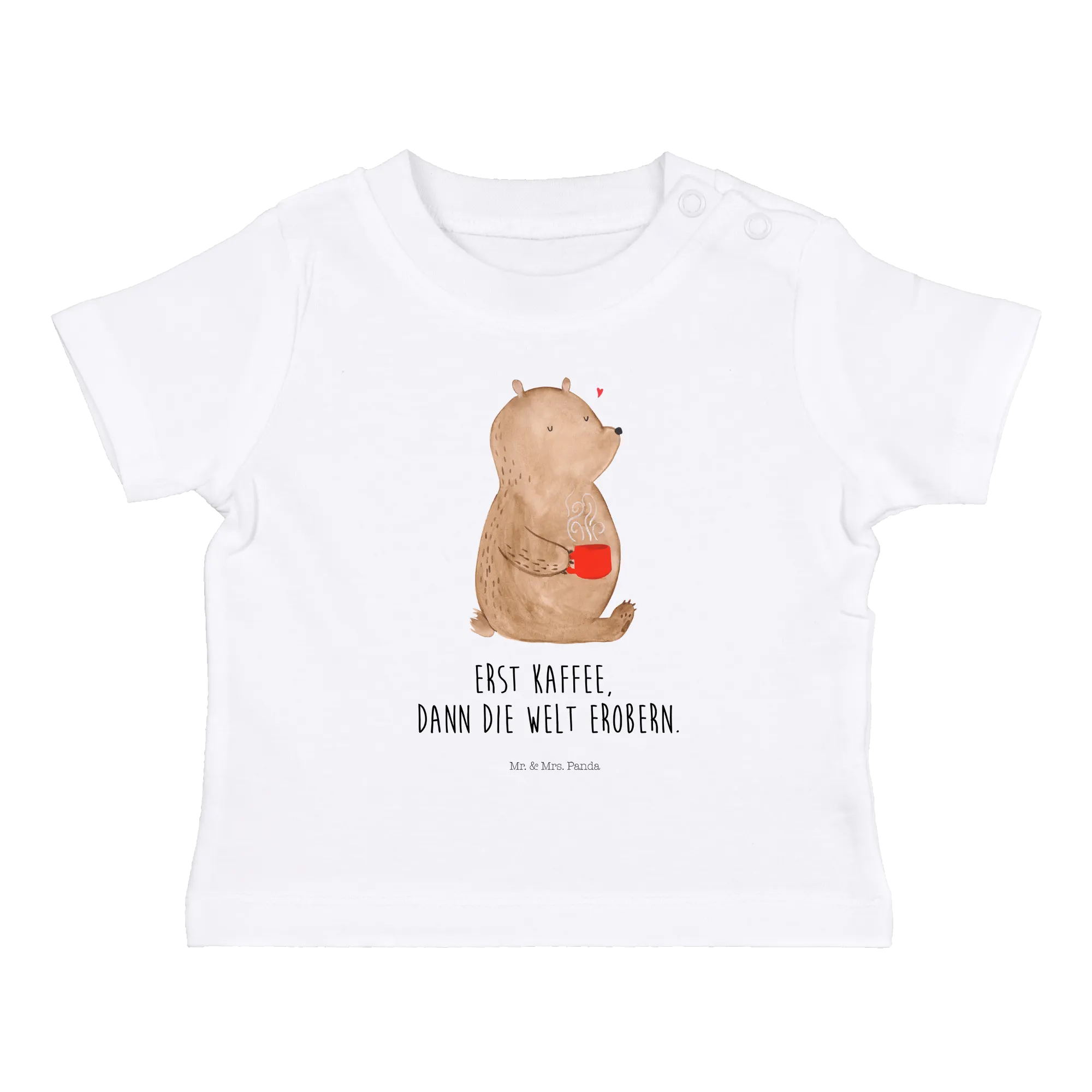 Organic Baby Shirt Bär Kaffee