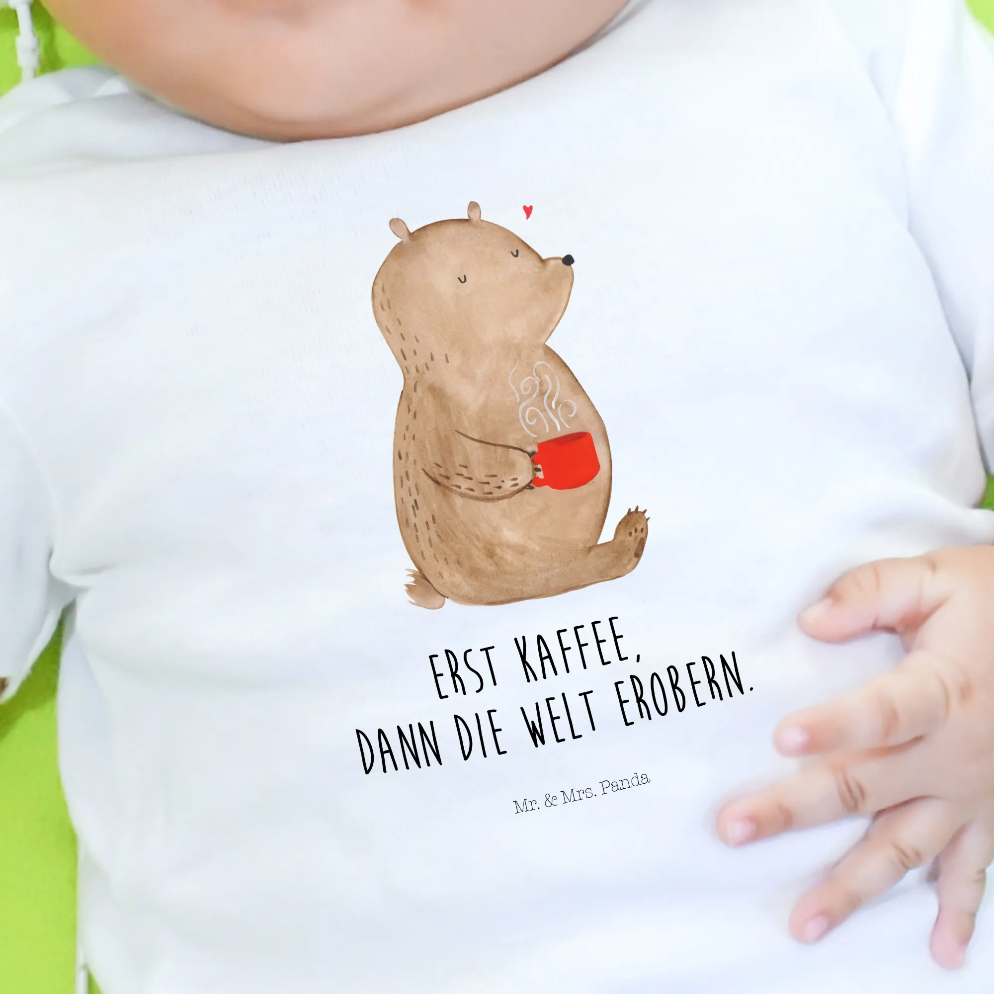 Organic Baby Shirt Bär Kaffee