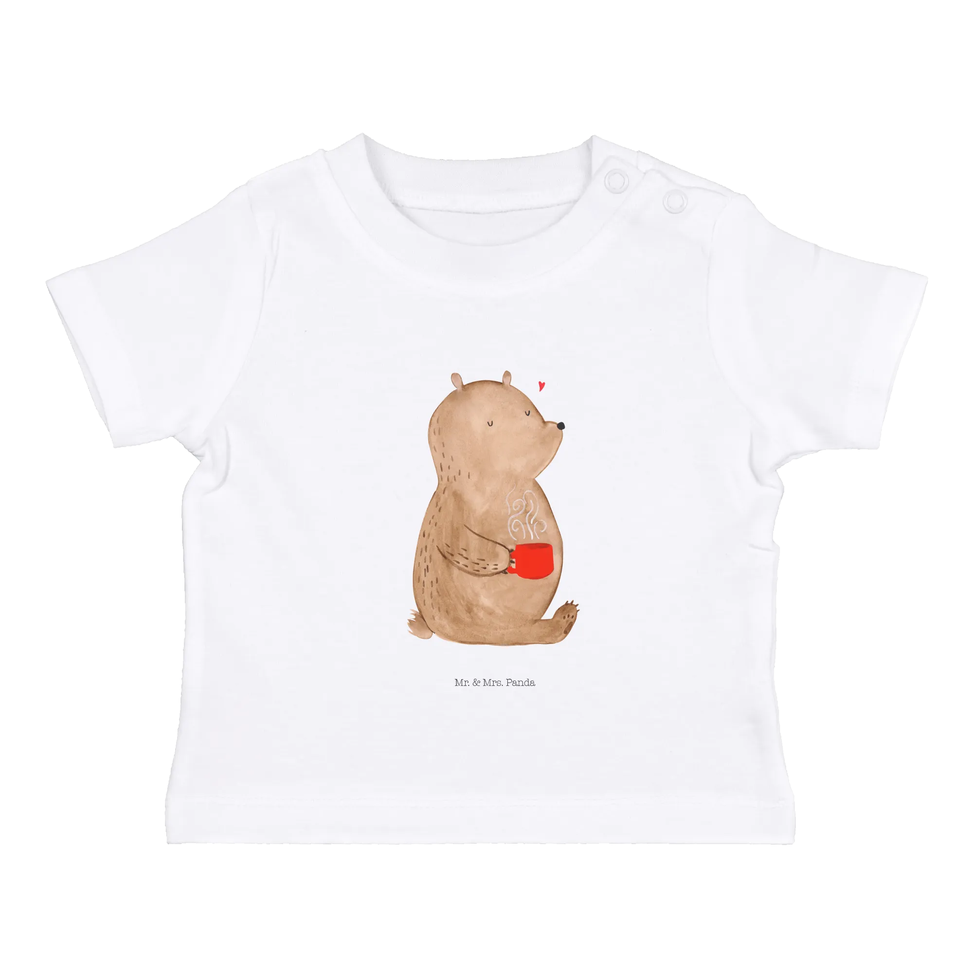 Organic Baby Shirt Bär Kaffee