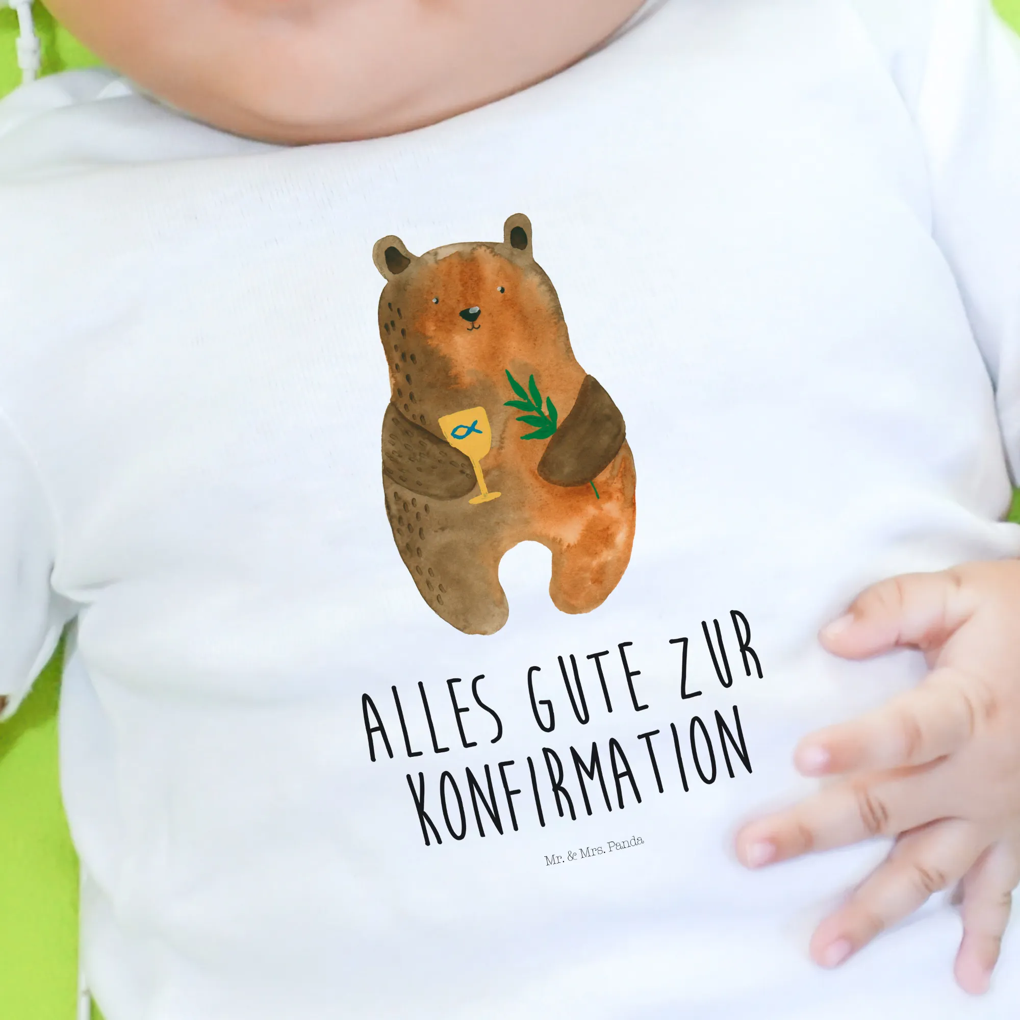 Organic Baby Shirt Bär Konfirmation